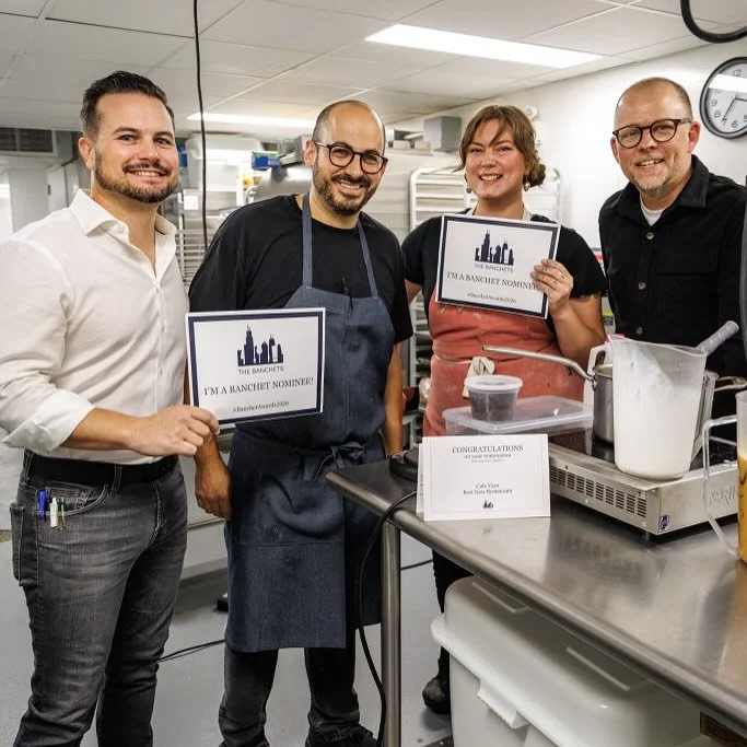 What an incredible honor to be nominated for not just one but two @thebanchetawards— Best New Restaurant for @cafeyayachi and Pastry Chef of the Year with Chef Mary @notasweetsperson! 
As always, we wouldn’t be able to do it without our