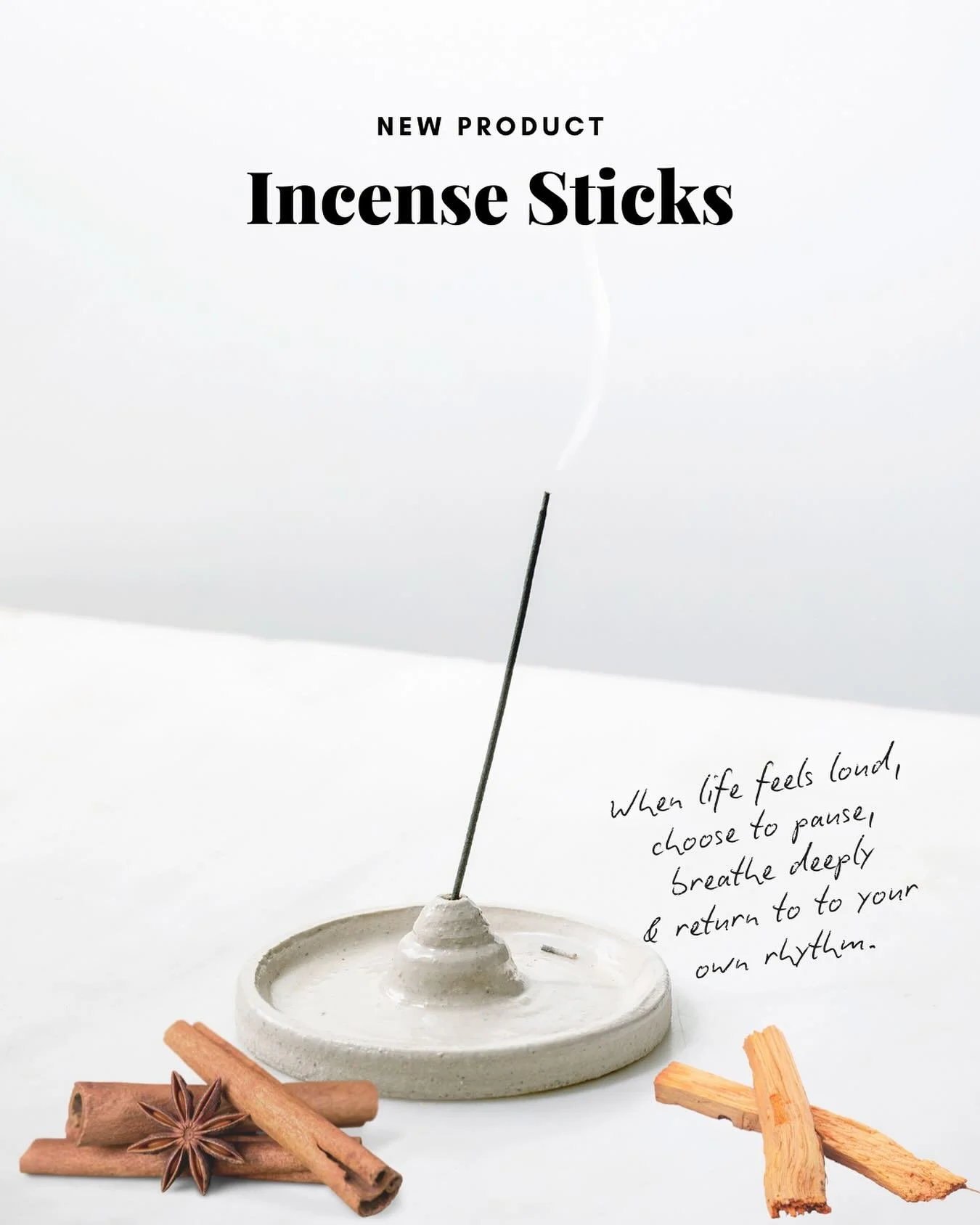 Fall is here, and it's finally cozy season!

Since my last update, I took some time to pause, reflect, and thoughtfully prepare for the season ahead. Now, I'm excited to share something new our product.

These handmade incense sticks are crafted on V