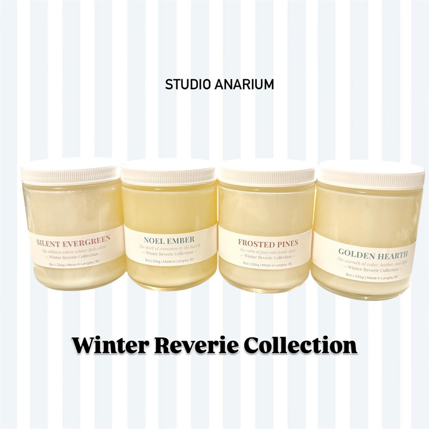 Preparing for the holidays scents that bring warmth and calm into homes.

As the weather gets colder and the windows stay closed,
a gentle scent can keep the air feeling fresh and peaceful.

Each candle is clean, non-toxic, and balanced,never too str