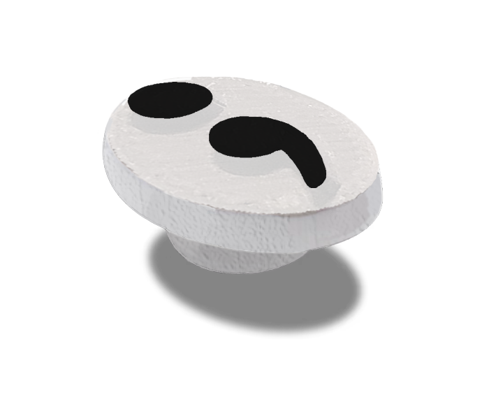 Jibbitz_White_BlackSemiColon_Small.png