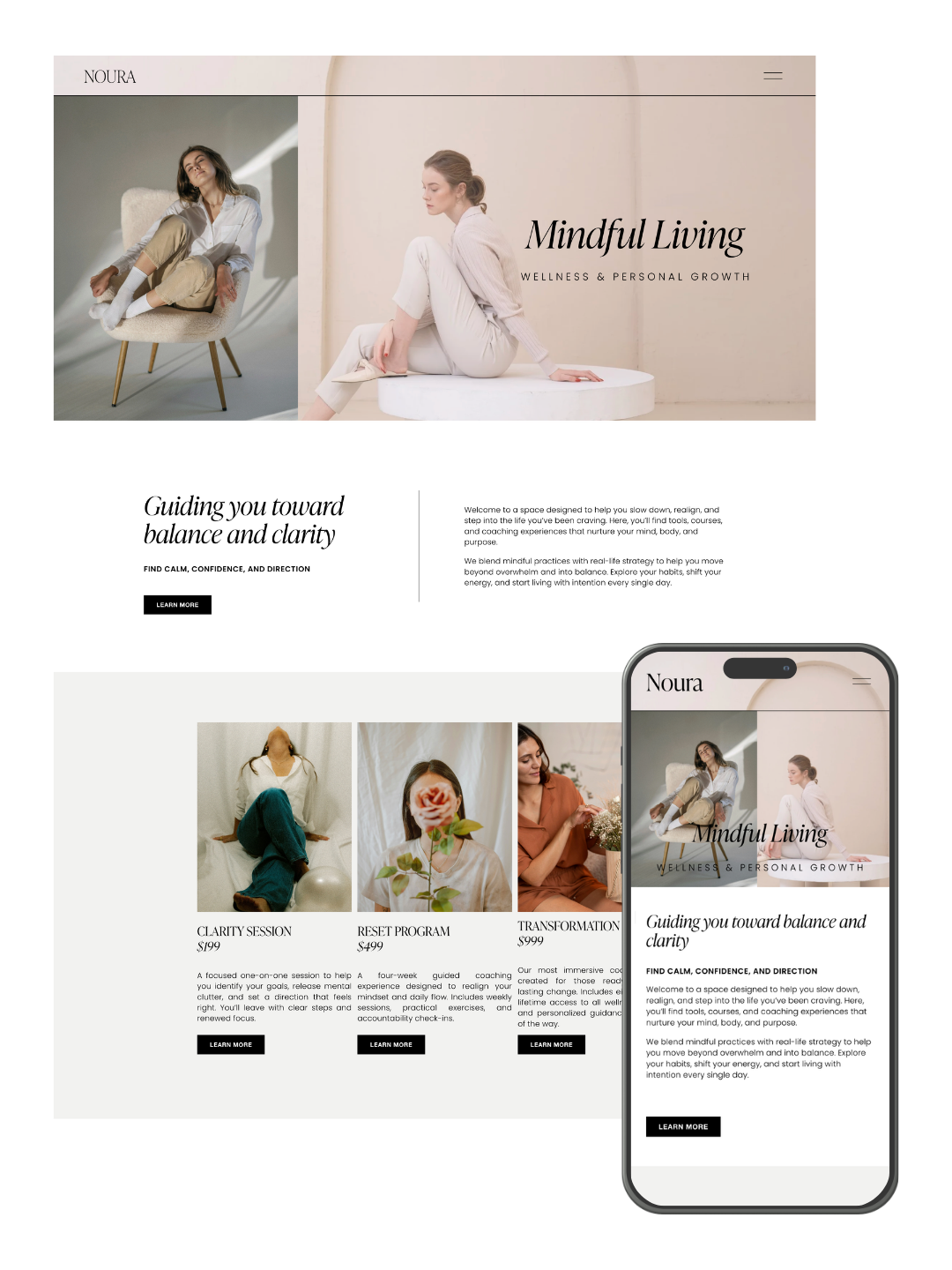 Noura - Squarespace Template 7.1 Fluid Engine