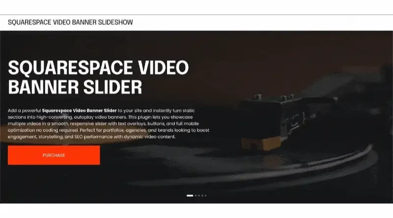 Infinite Video Banner Carousel for Squarespace 7.1 — Autoplay Hero Slideshow with Mobile Support