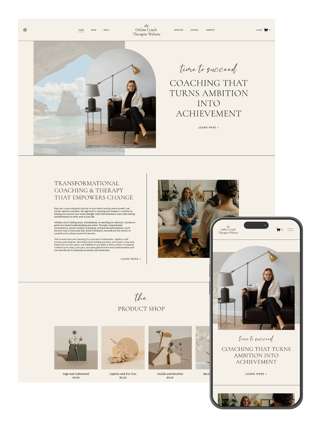 Serene - Squarespace Template 7.1 Fluid Engine