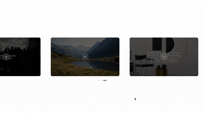 Single Row and Dual Row video carousel layouts for Squarespace 7.1 side by side comparison (Copy)
