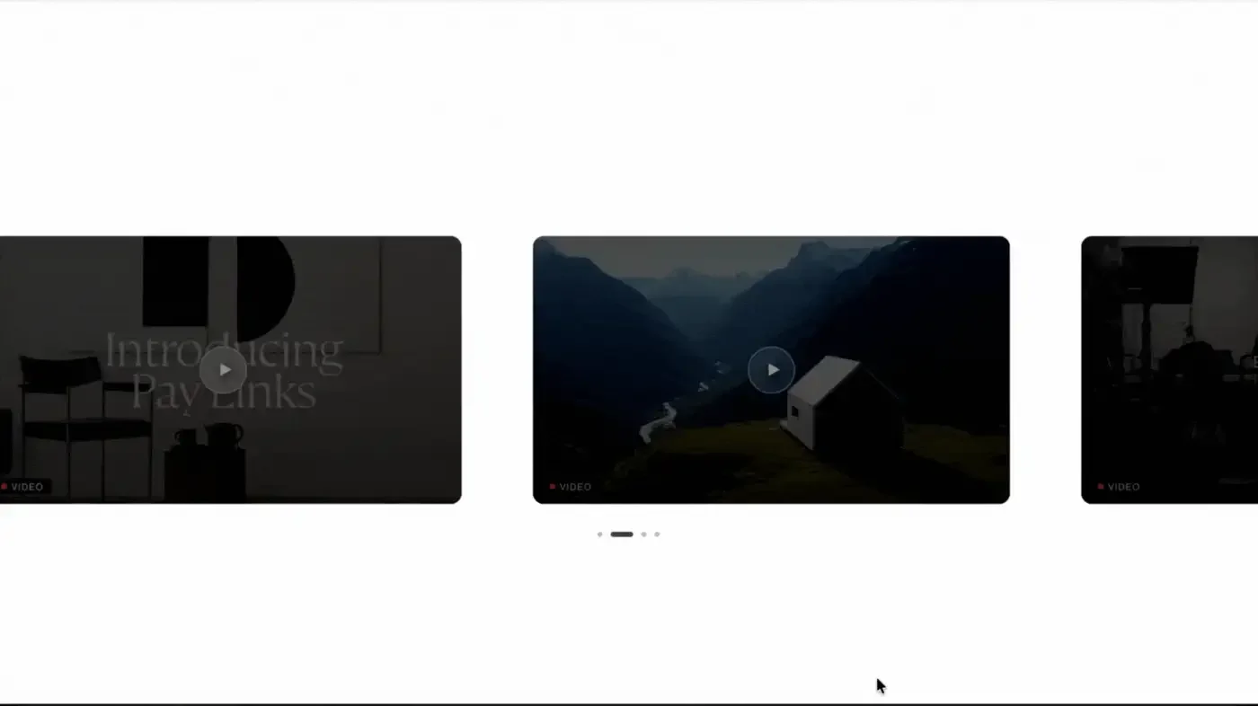 Video Carousel Plugin for Squarespace 7.1 YouTube, Vimeo & Native Video