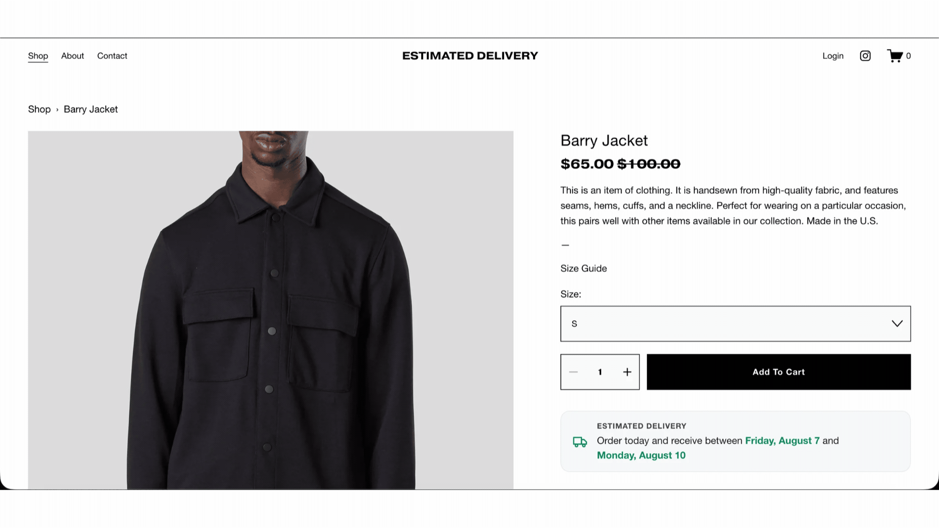 Estimated Delivery Date Plugin Squarespace