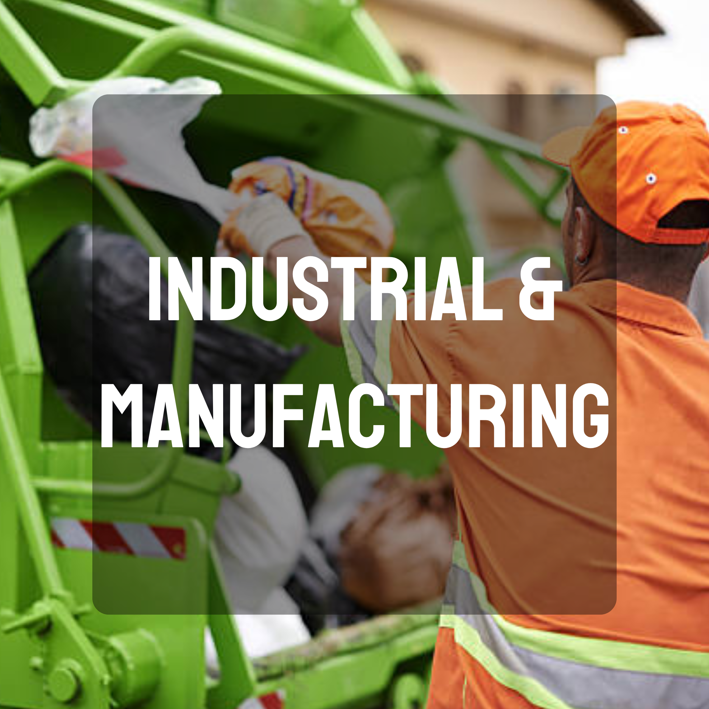Close-up of a worker in orange jacket and brown gloves assembling or inspecting a bright green industrial machine.
