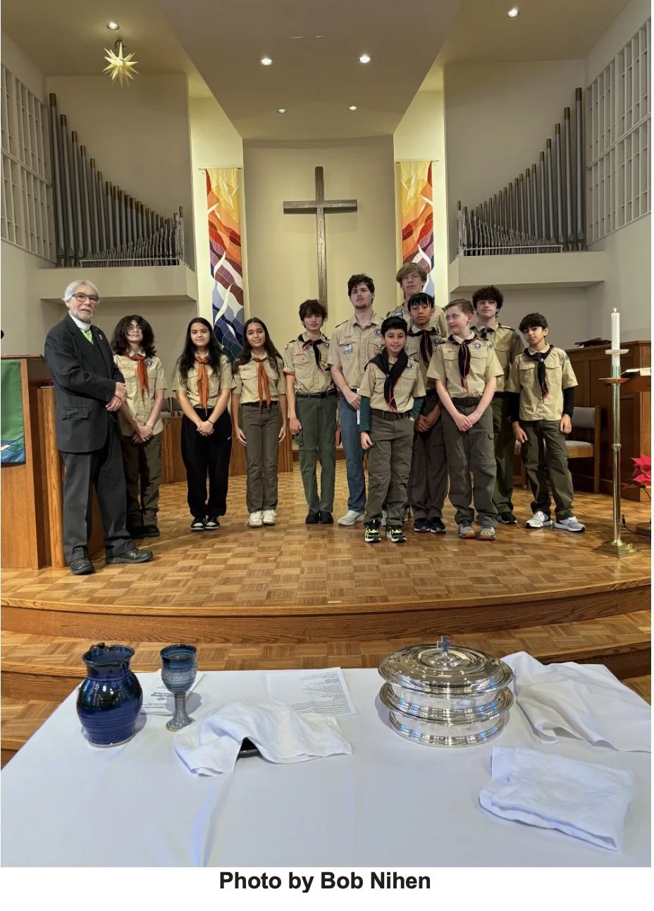 Honoring the scouts from Troop 15