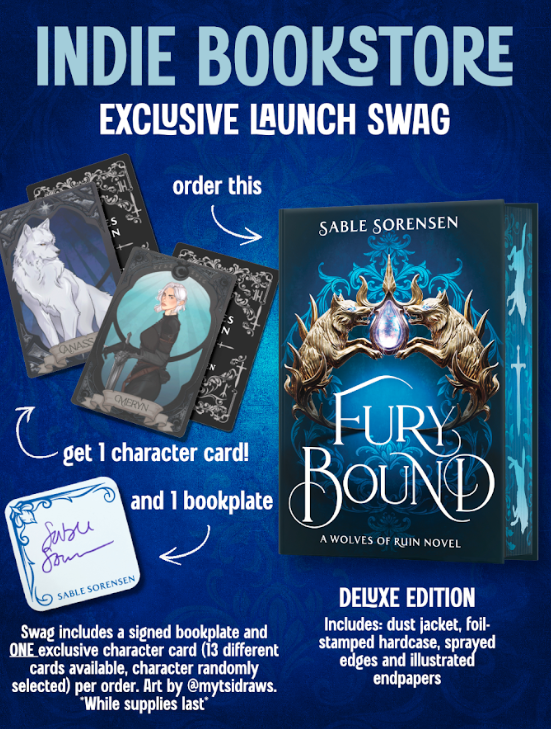 Fury Bound (deluxe edition) & release party, Sable Sorensen (releases 5/5)