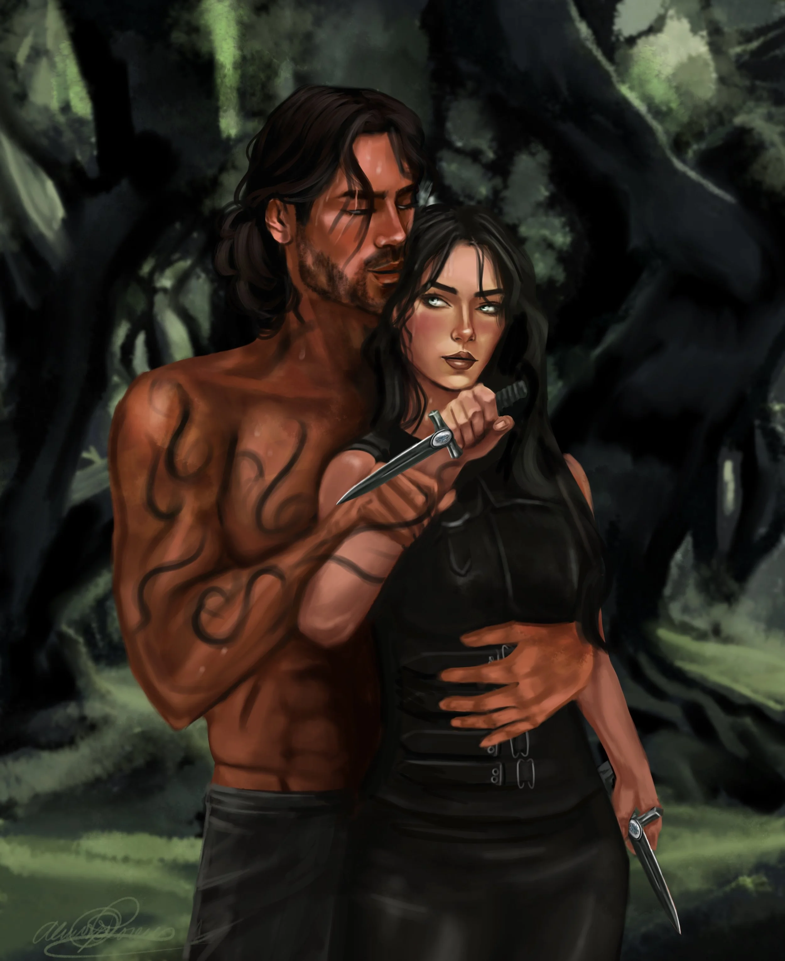 Kyros & Astraea training art print.jpg