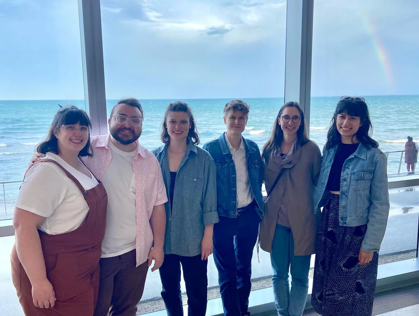 Thank you for having us @bienenschoolnu to workshop Kristopher Bendrick&rsquo;s new work for string quartet and vocalist at Composer Colloquium! We had a blast and we also saw this rainbow! 

It&rsquo;s an important part of our mission as a group to 