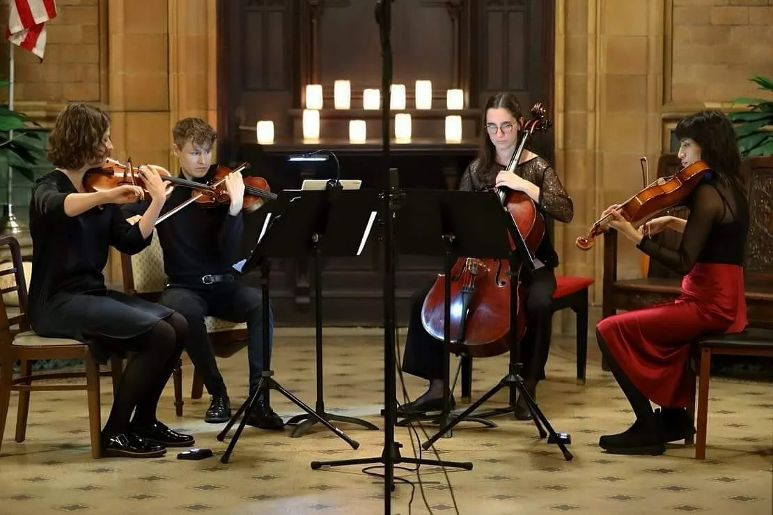 New year, new concerts! Mark those 2024 calendars ✨

January 21 📍Northbrook Public Library @northbrookpl 3pm, works by Shostakovich, Hyla, @carolineadelaideshaw, and Debussy. Free admission, reserve your seat at the link in our bio!