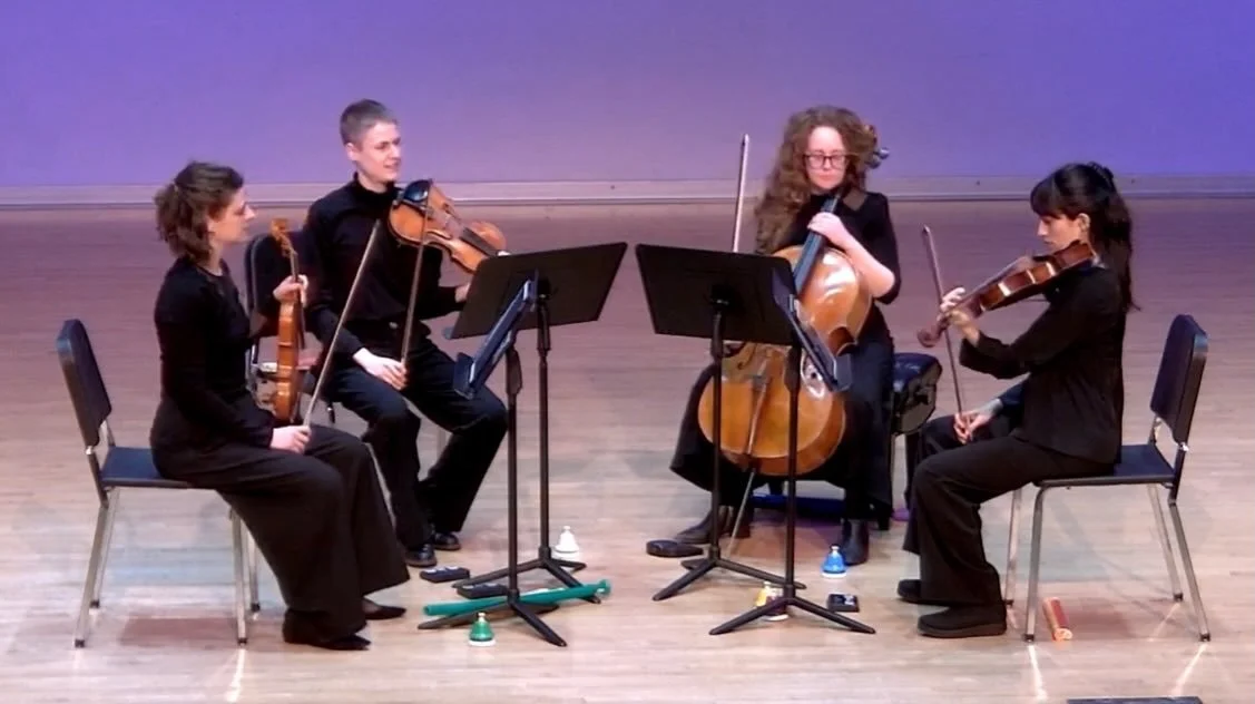 A big thank you to @westernmichu for hosting our residency this week! We loved working with student composers and chamber groups and had a blast presenting our fugue-forward program in recital to end our visit. 

We have a busy few weeks coming up - 