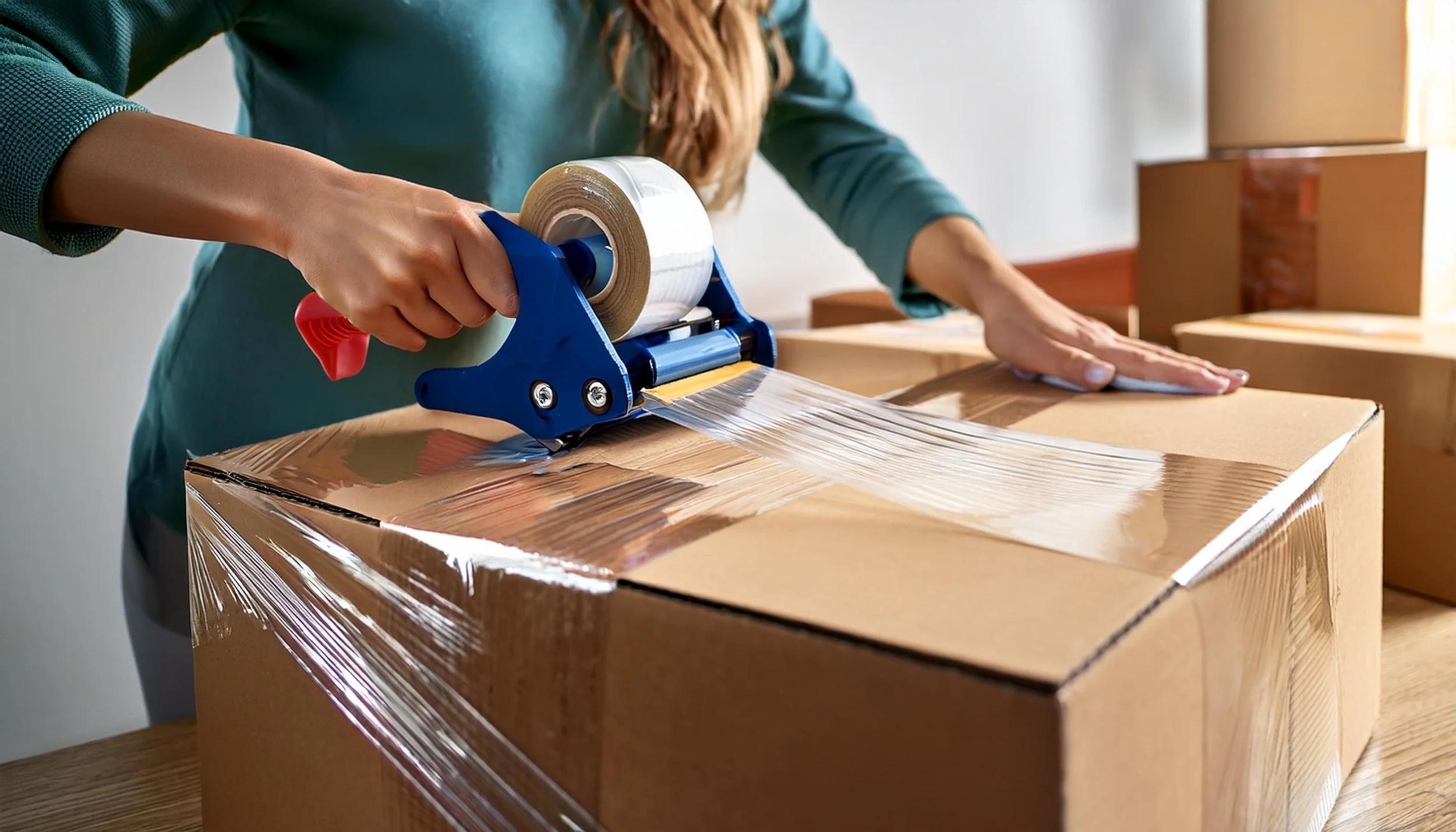 Firefly Create a close-up image of a person using a hand-held tape dispenser to apply clear BOPP pac (4).jpg