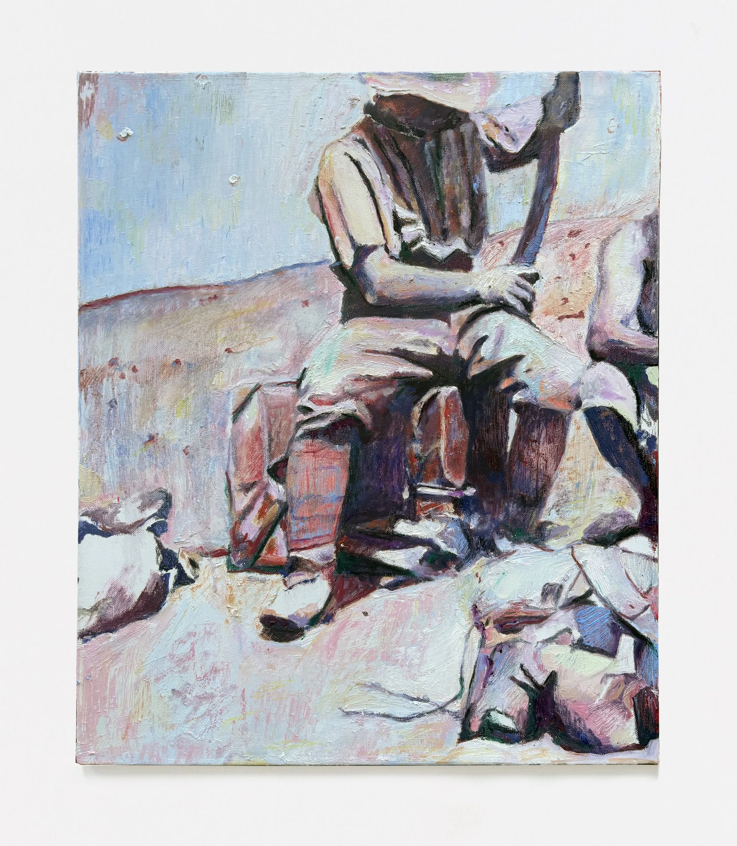 Resting with George, Jericho 1916