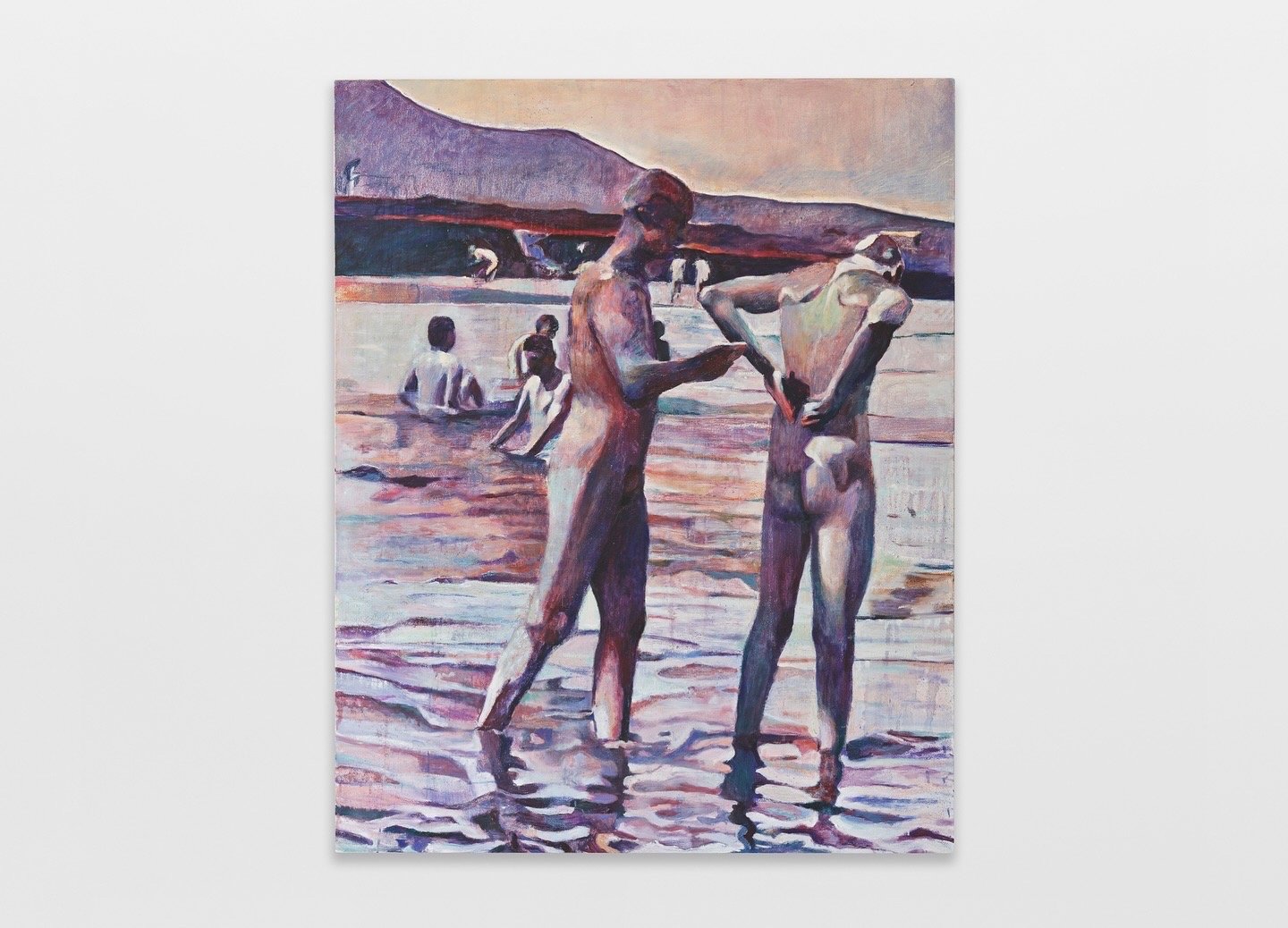 Bathing in the River Jordan, 1915 (cropped)