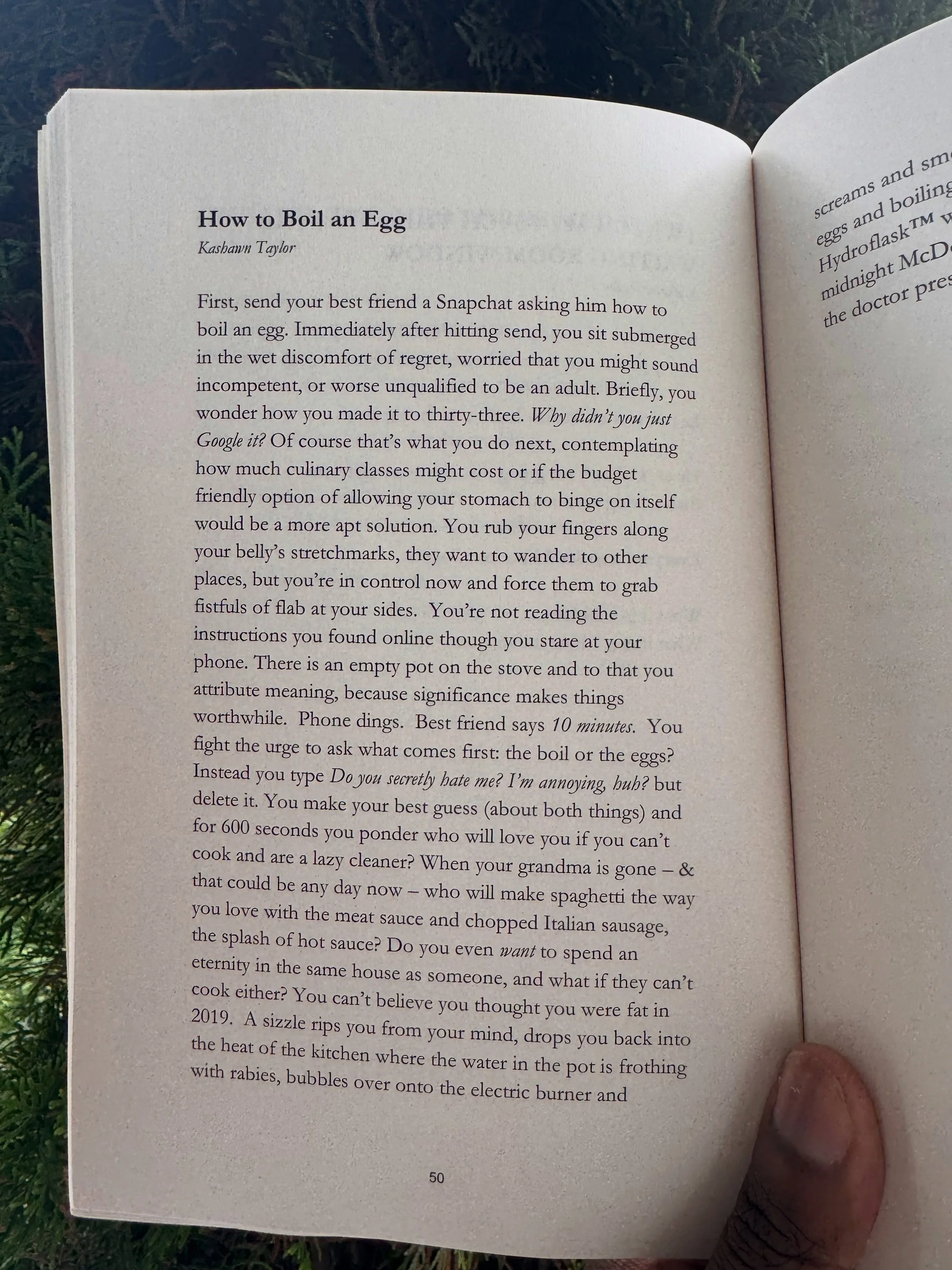 I got this in the mail today. A new poem, &ldquo;How to Boil an Egg&rdquo; is out in Reflections of the Mind: Mental Health Poetry 💫 

A huge thanks to Charlotte Cosgrove for accepting this crazy rant 🤪