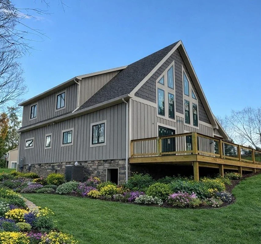 New house construction at deep creek lake and McHenry