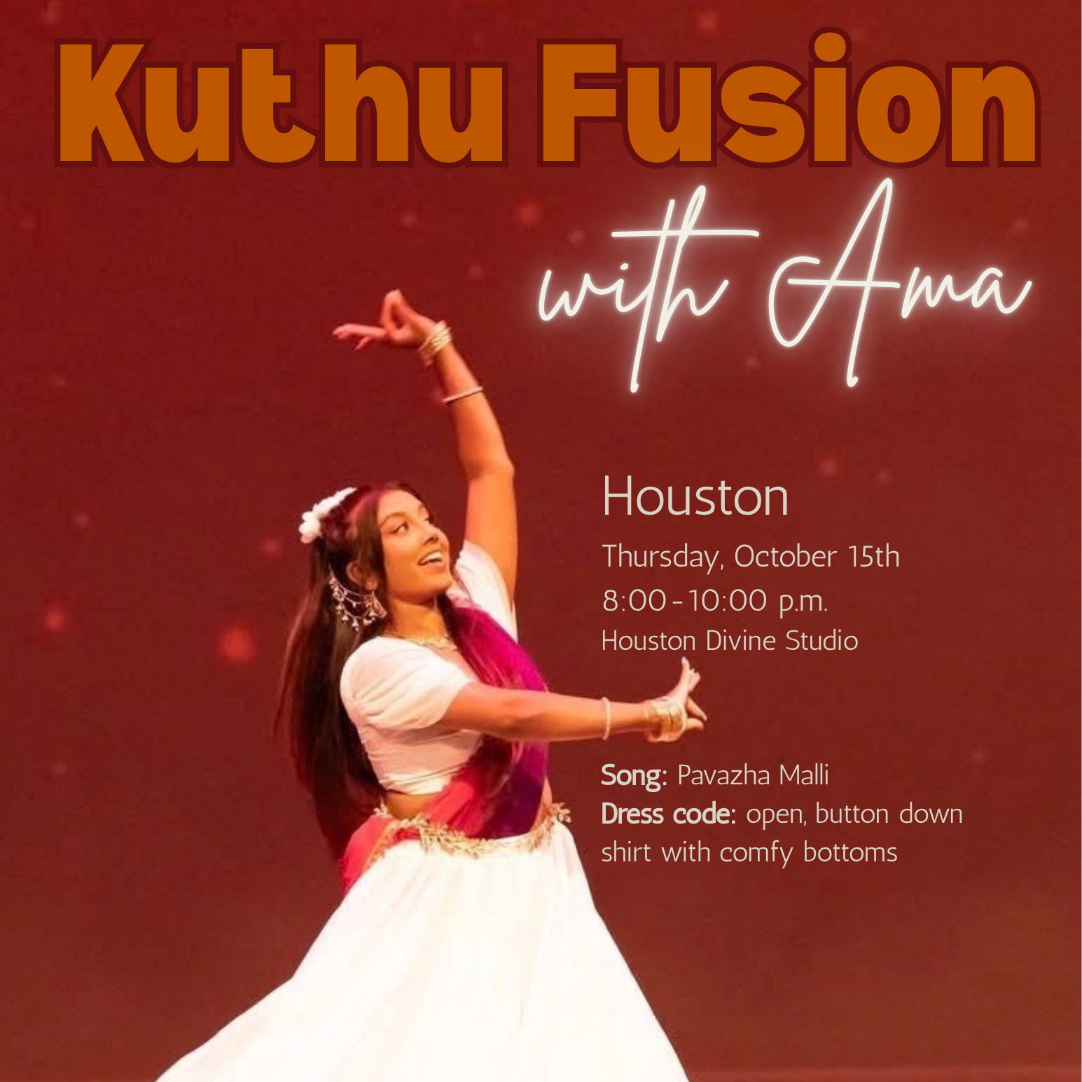 Kuthu Fusion with Ama | Oct 15 | Houston