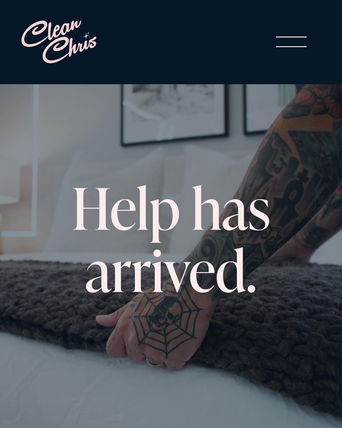 Website makeover! 👩🏼&zwj;💻 We took some time this summer to do a little brand refresh, making it easier to read about our services and to schedule housecleaning online. Head over to cleanchris.com to check it out and let us know what you think! (L