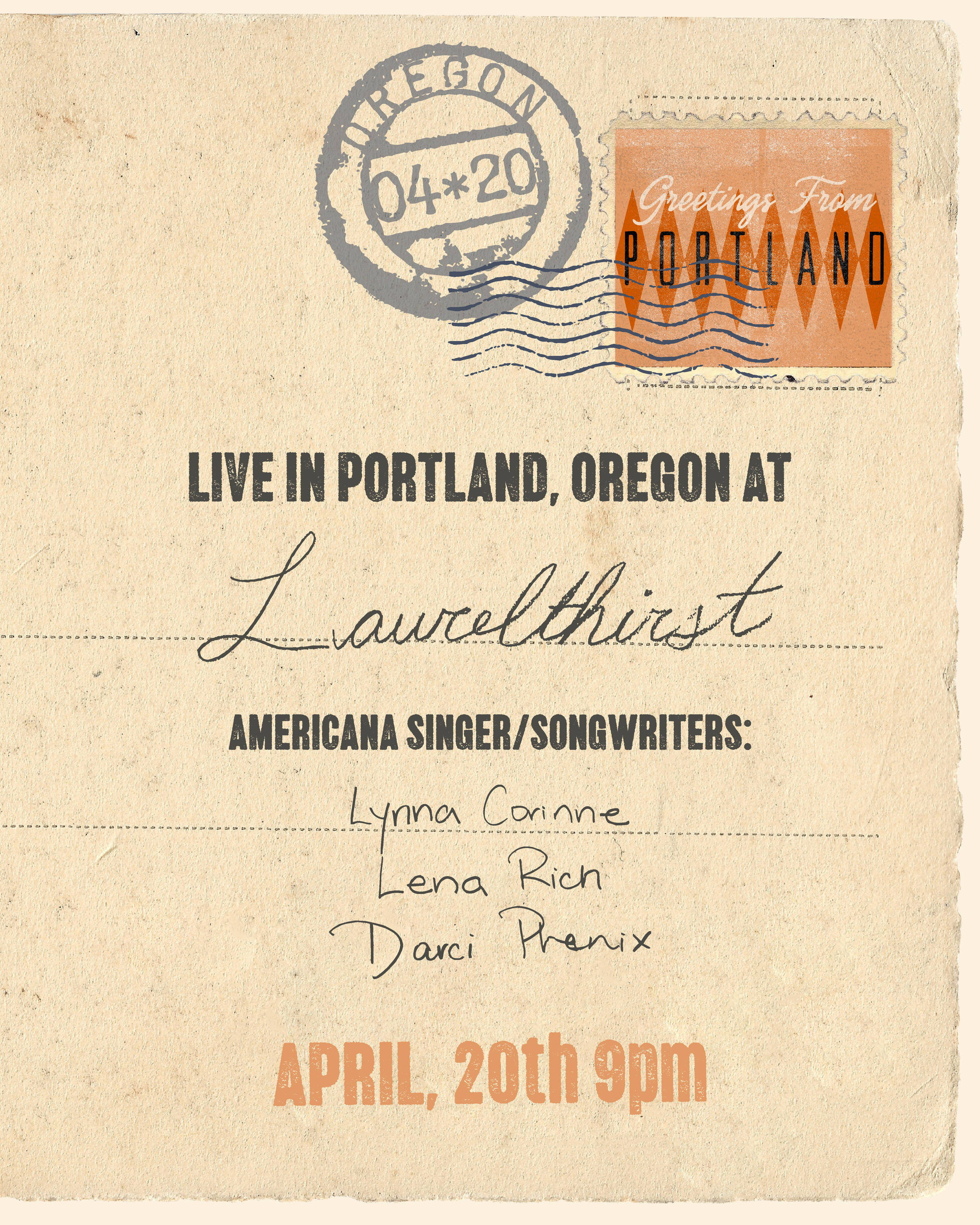 Lena Rich, Darci Phenix, and Lynna Corinne at Laurelthirst