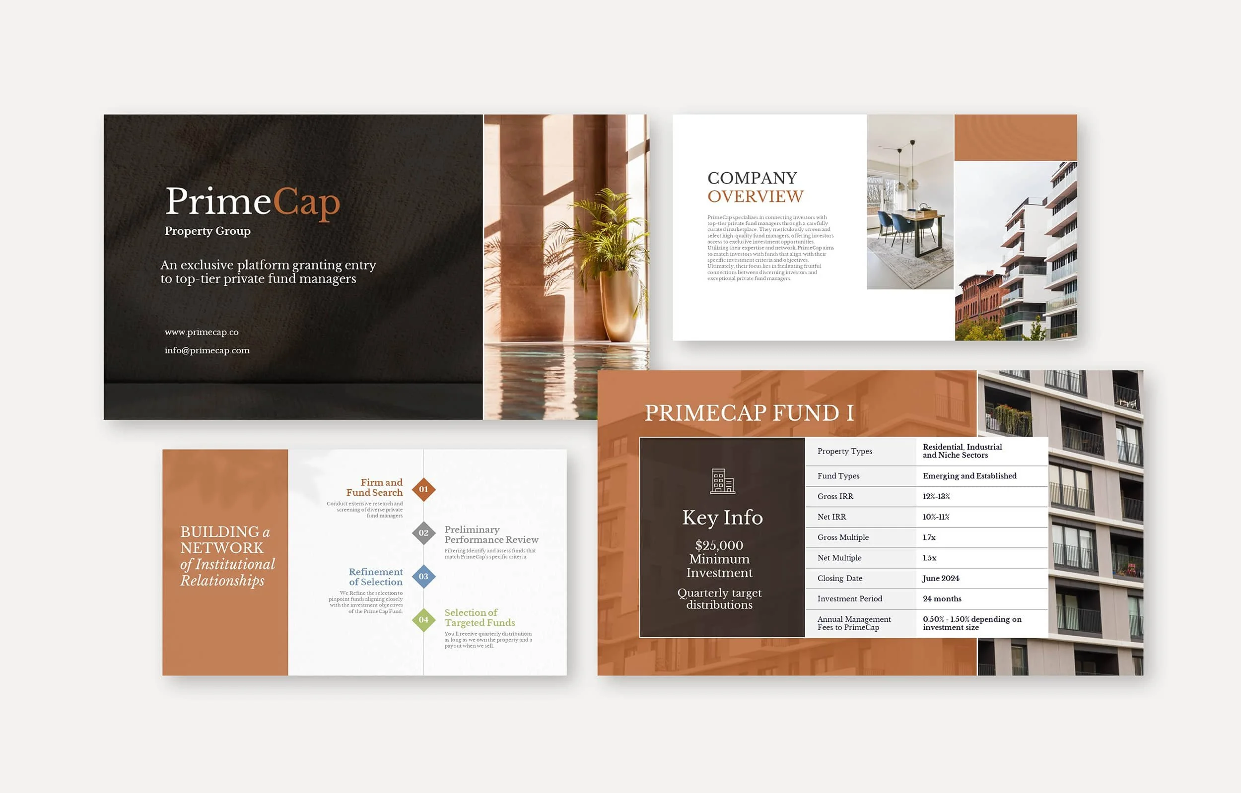 modern real estate pitch deck template