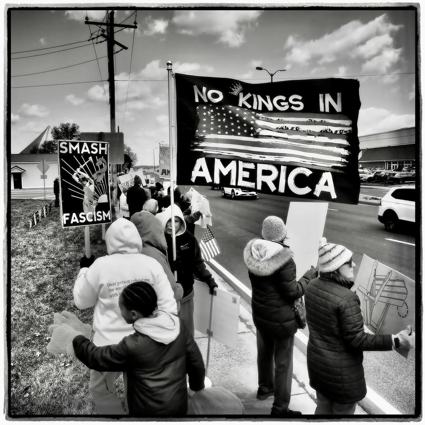 Protesters gather in Cambridge for 'No Kings' rally