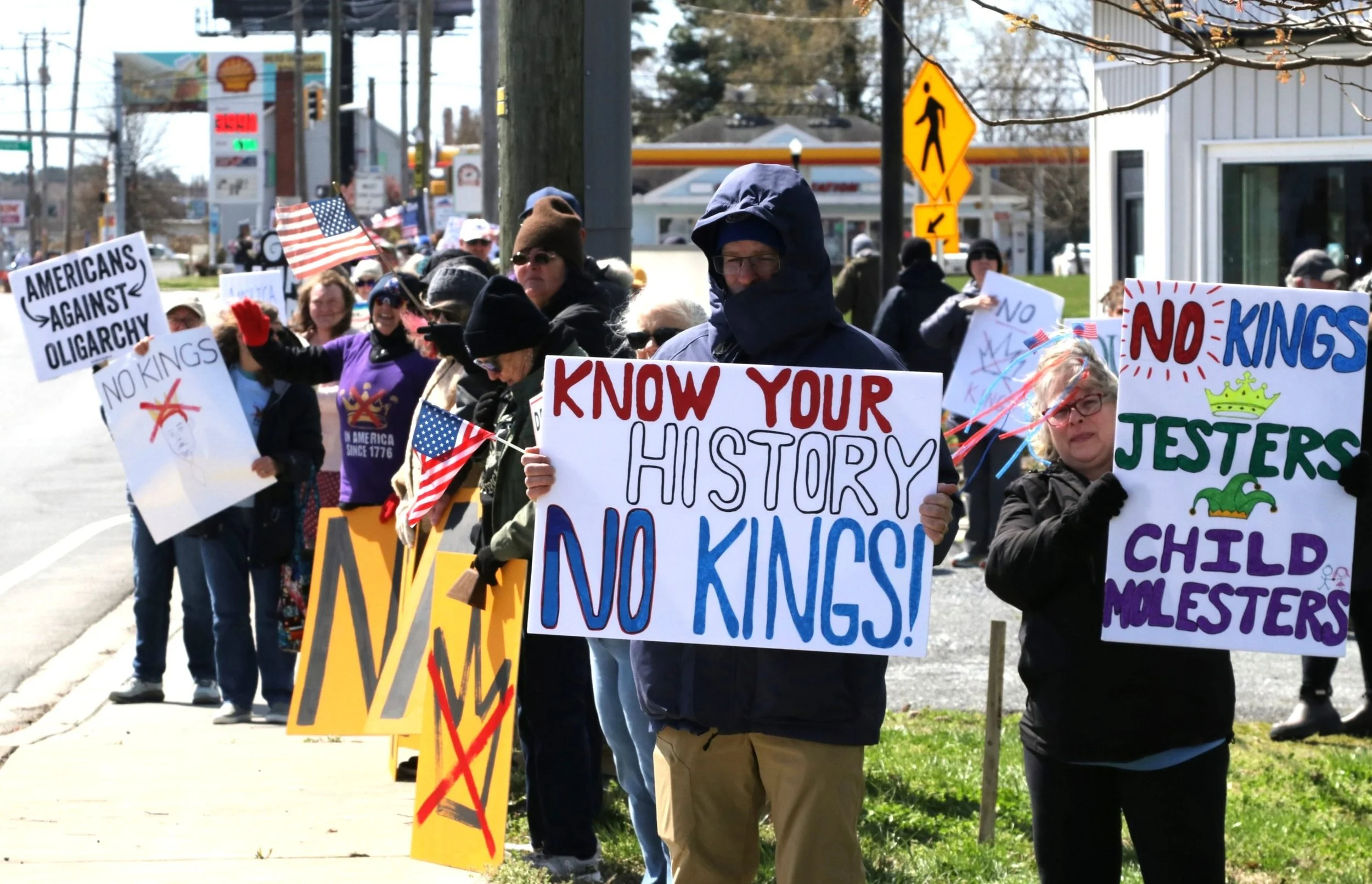 ‘No Kings’ Protest Draws More Than 300 in Cambridge