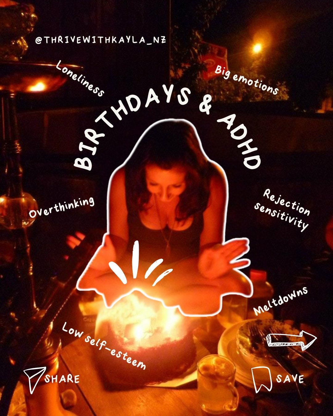Birthdays are supposed to feel special... right? 🎈
But when you live with ADHD and rejection sensitivity, even tiny things — a late text, a no-show, a “let’s catch up soon” — can feel like a punch to the gut.
It was m