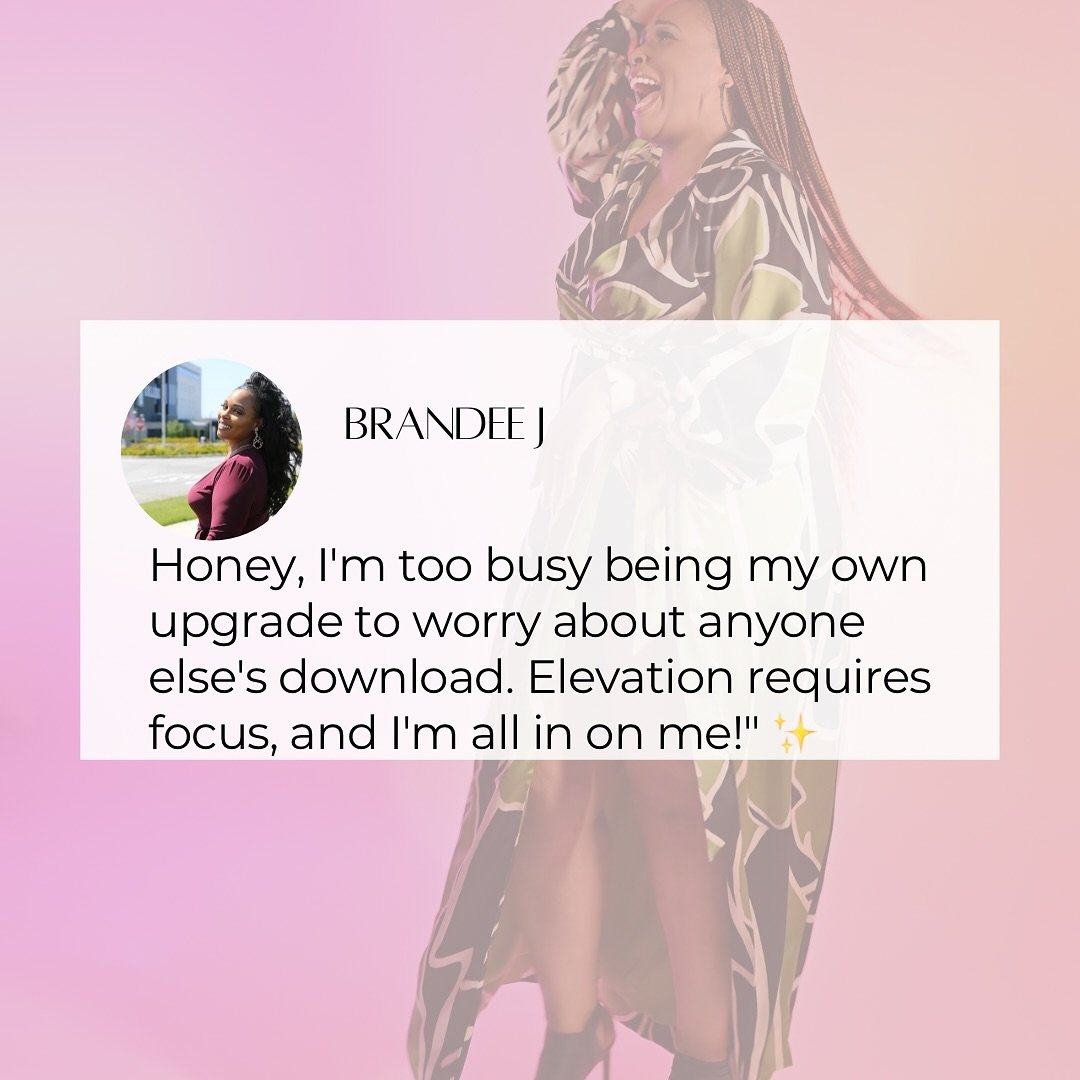 💎✨ Elevation takes focus, and my energy is locked in on ME. This is the season for growth, leveling up, and living unapologetically. Let&rsquo;s rise! 🚀 #LevelUp #ElevationSeason #FocusOnMe #BossVibes #GlowAndGrow #UpgradeYourLife #SelfLoveJourney 