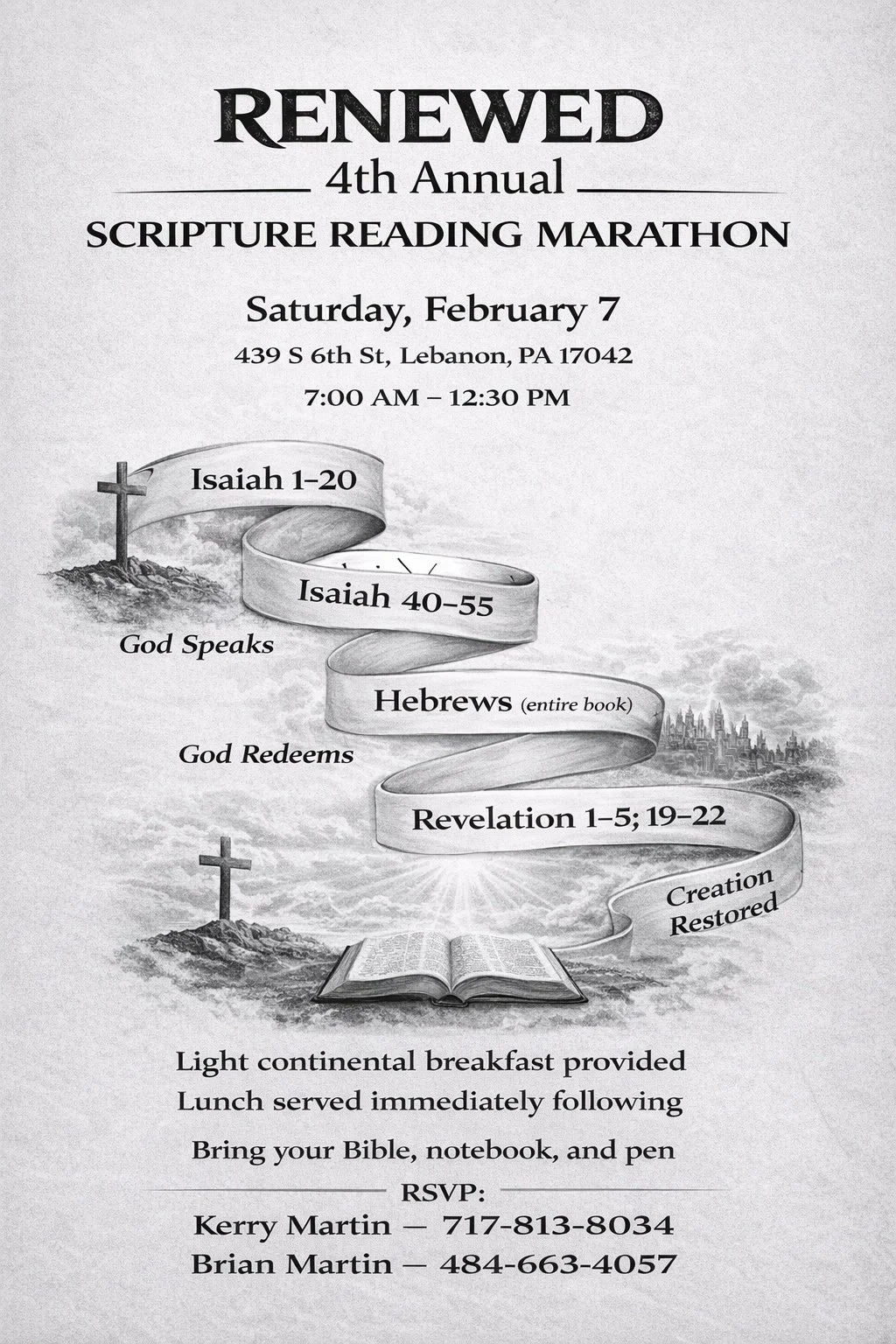 Renewed 4th Annual Scripture Reading Marathon