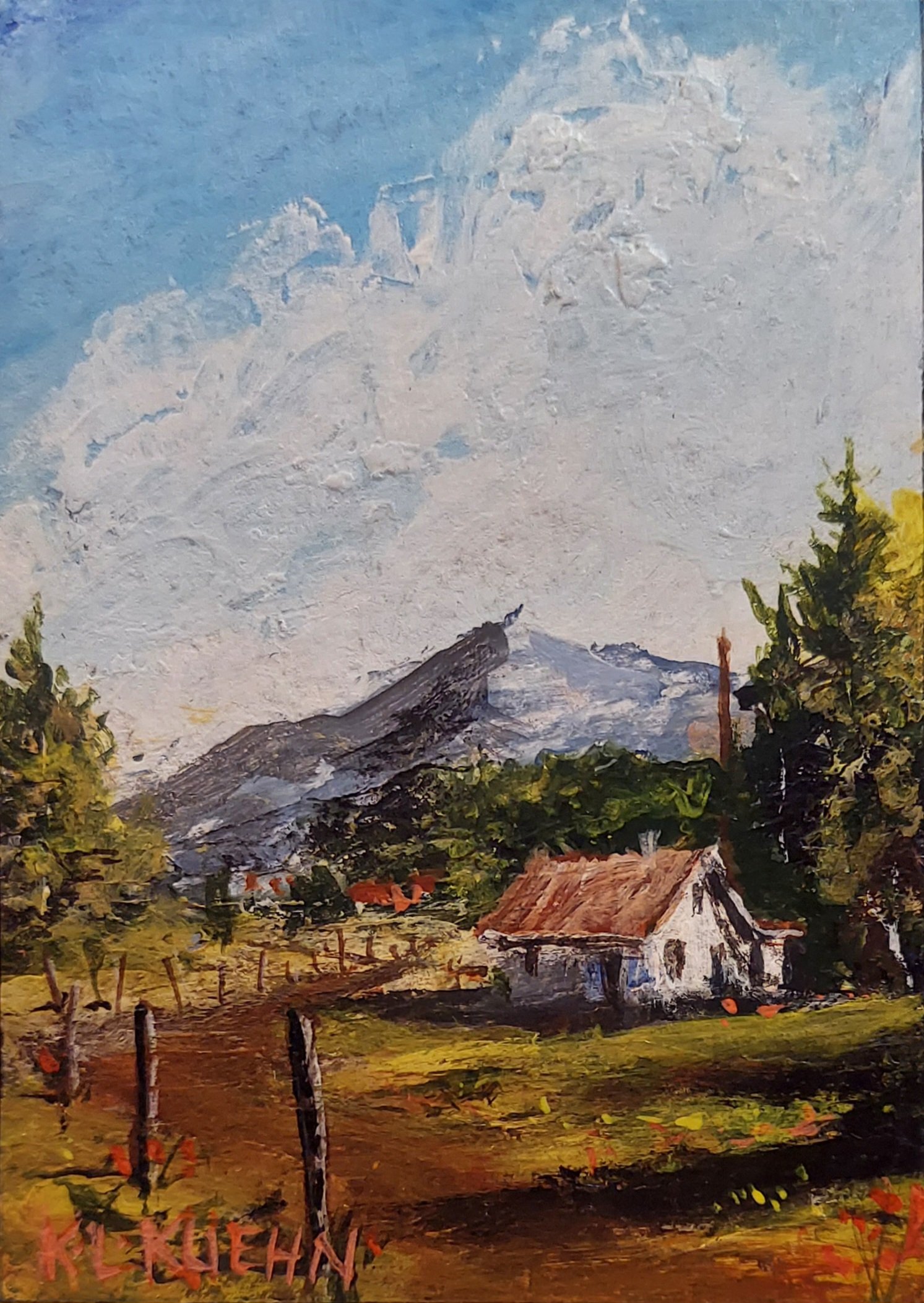 "Harris Pass" - Original Acrylic ACEO