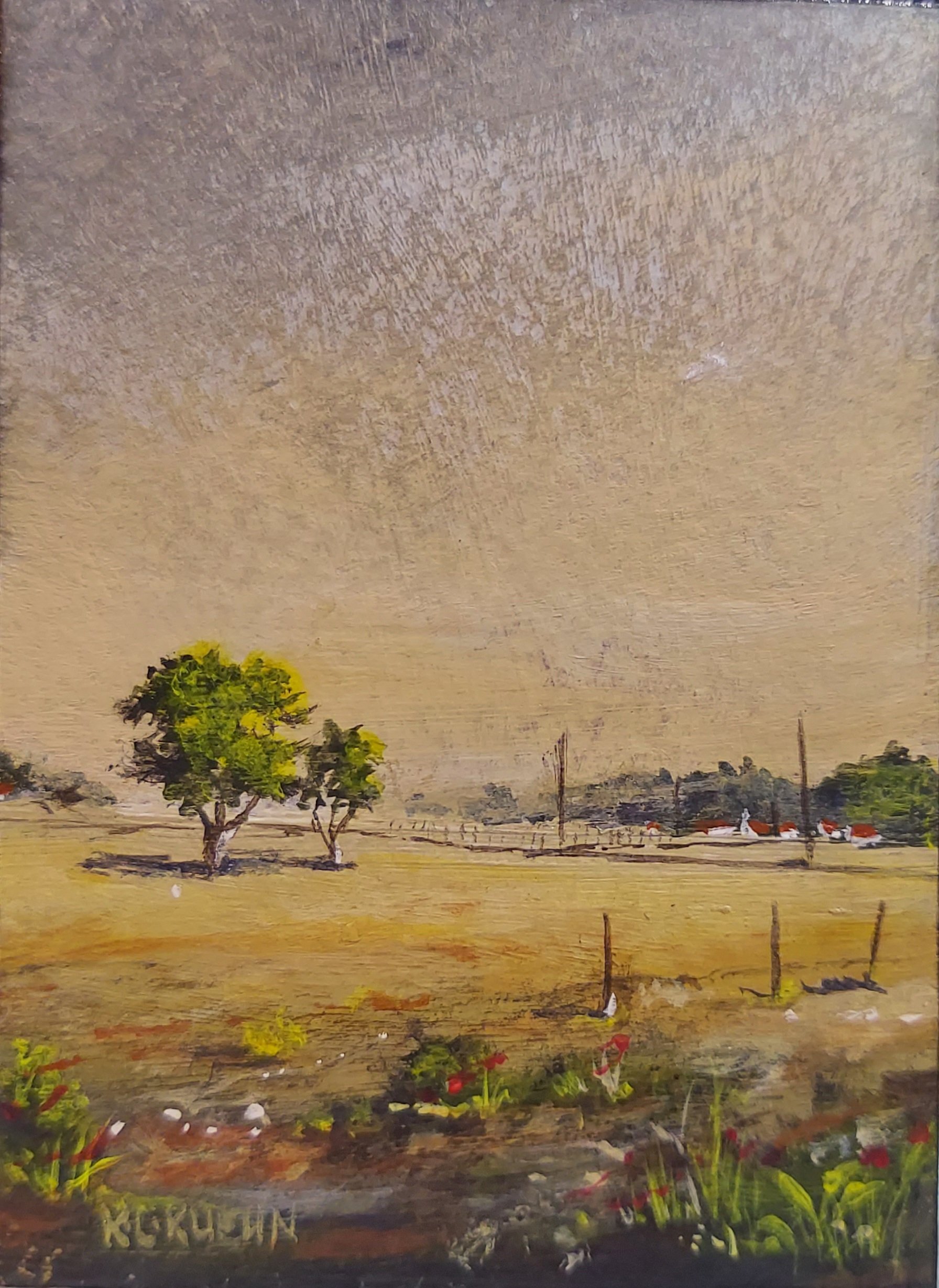 "Hensley Farm" - Original Acrylic ACEO