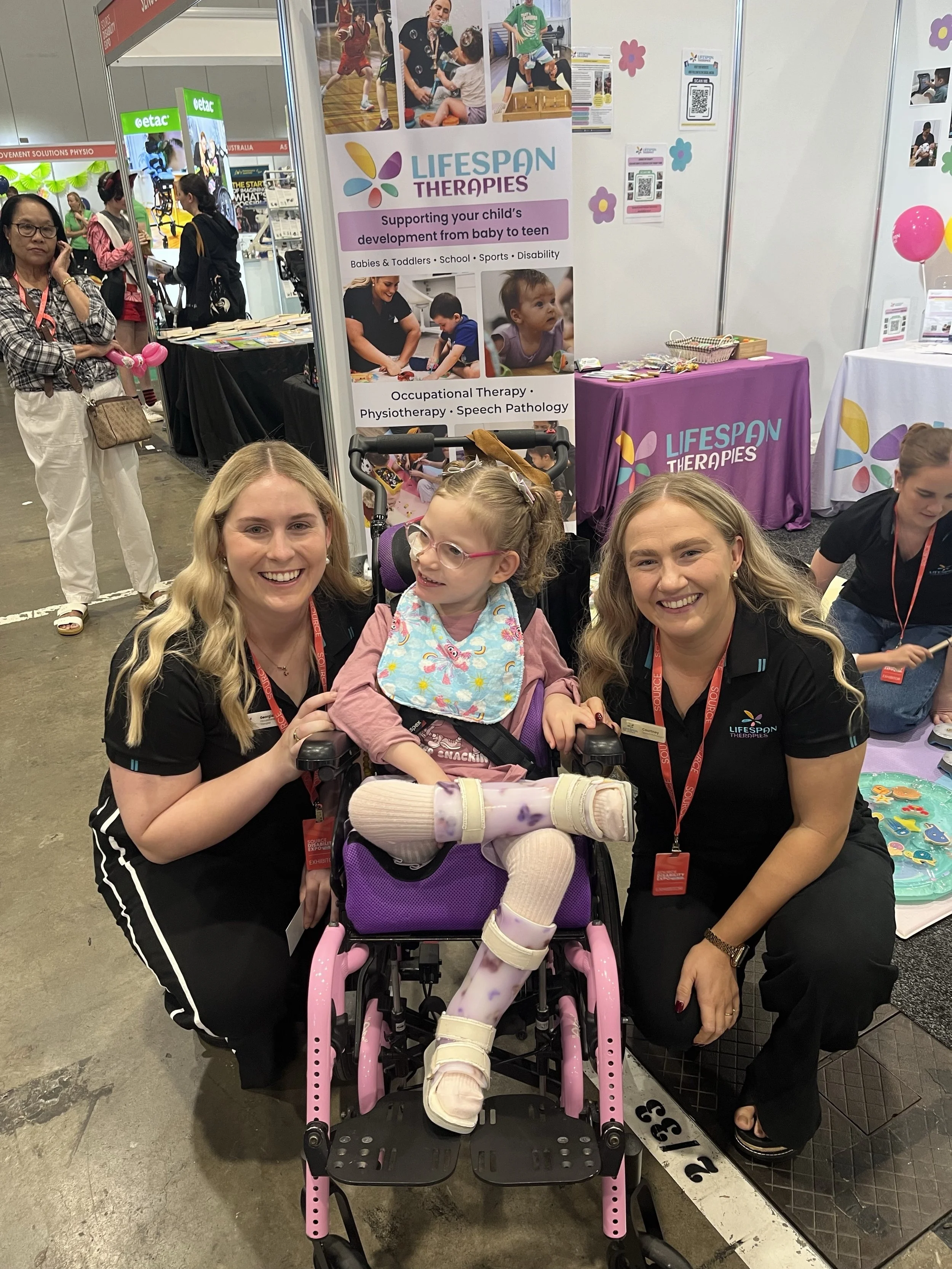 Paediatric allied health team supporting children through community partnerships in Brendale
