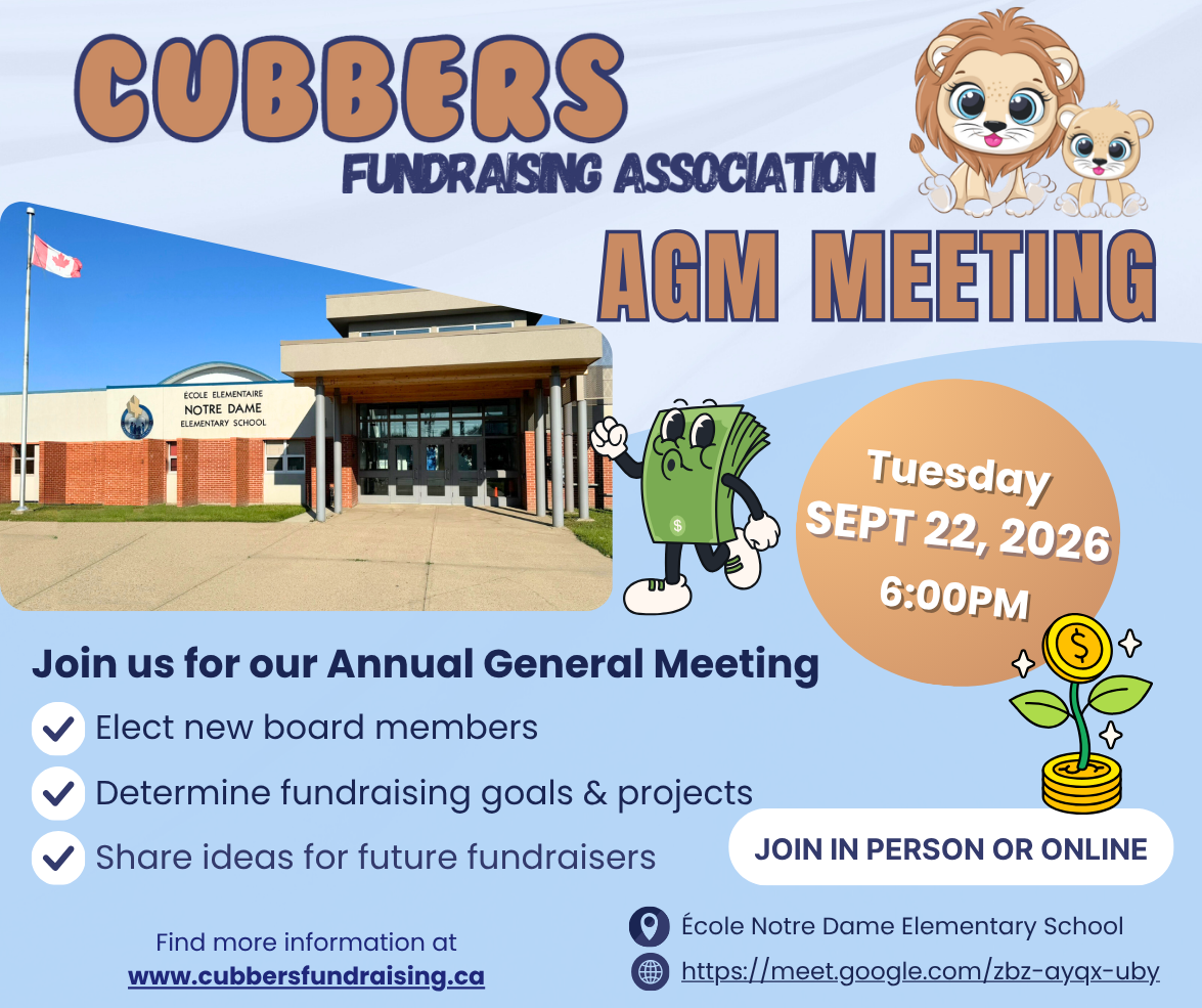 Cubbers Fundraising Meeting - Annual General Meeting (AGM)