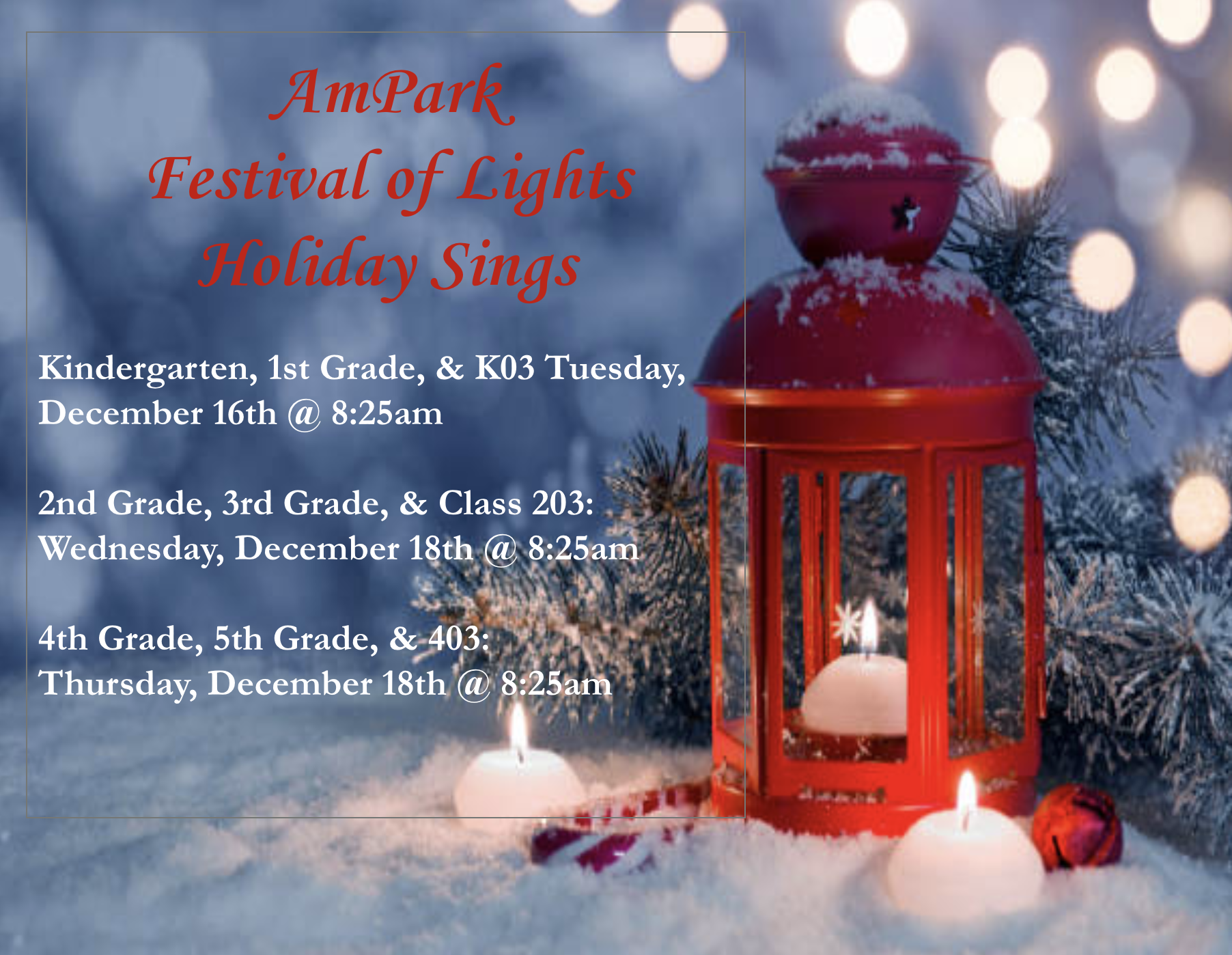 AmPark Holiday Sing
