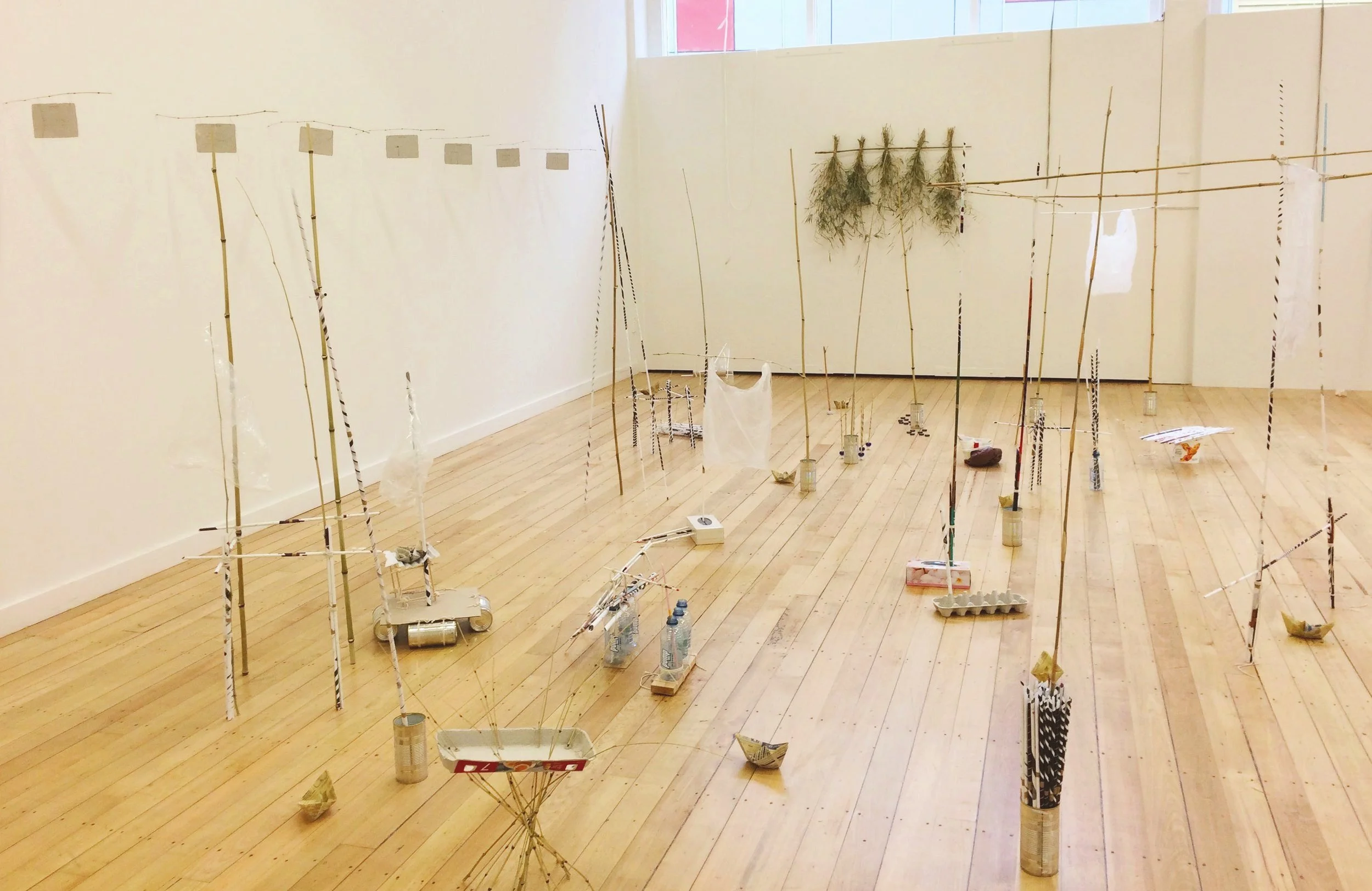 An overview photo of end-of-year MFA 2019 exhibition