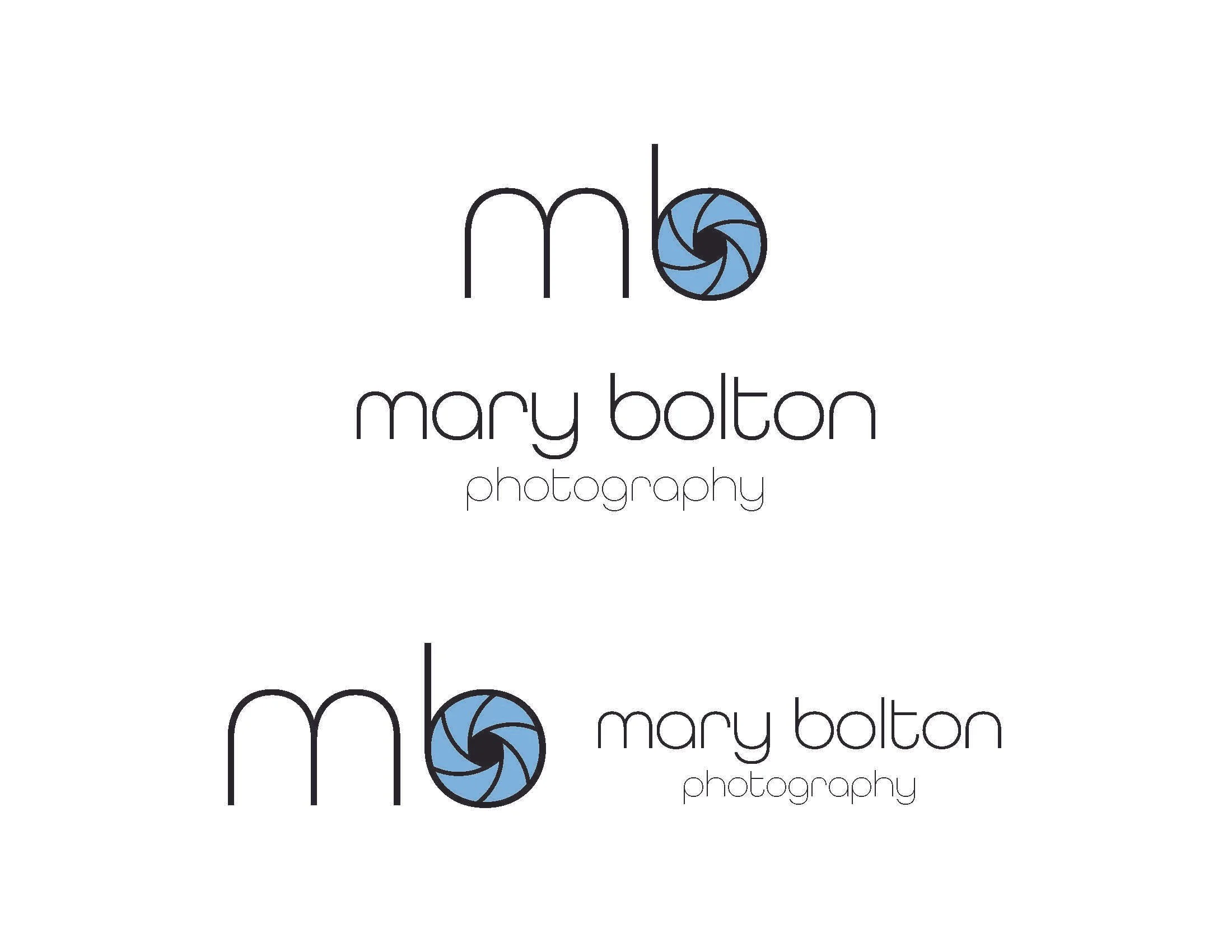An old friend of mine approached me with the task of designing a logo for the photography business she was starting. It was a simple and clean logo that hints at how the aperture of a camera and the look of her bright blue eyes work together to make 