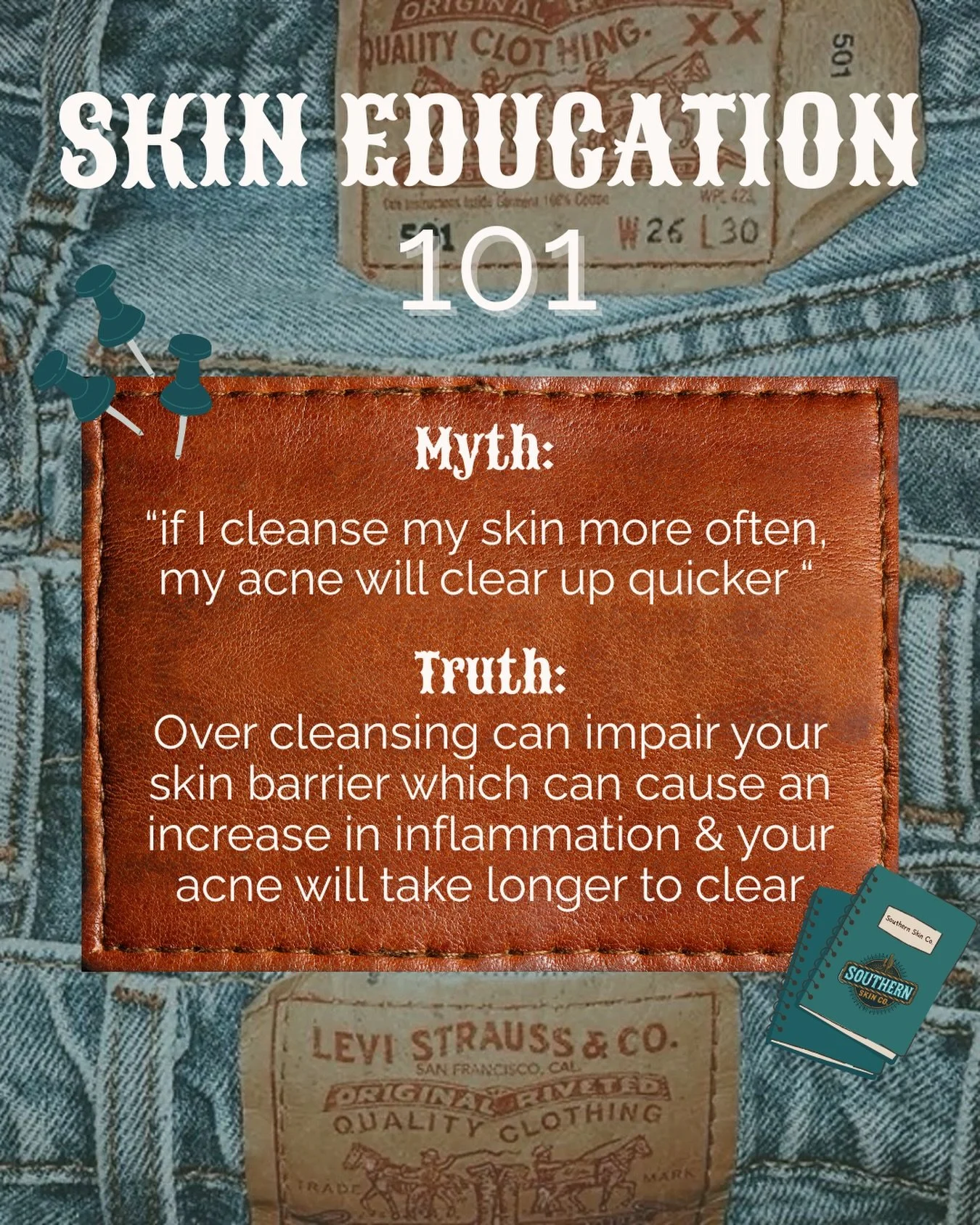 Cleansing more &ne; Clearer skin📓🫧✨

How over cleansing affects acne:❌

🚨 More oil production: skin overcompensates when it&rsquo;s stripped

🚨 More inflammation: inflamed skin = longer-lasting breakouts

🚨 Slower healing: pimples take longer to