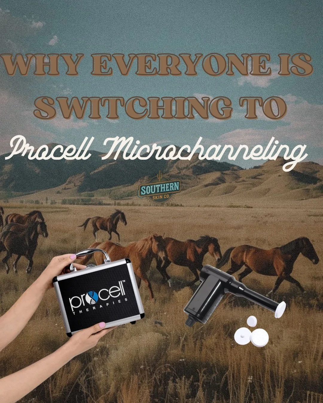 THE treatment everyone is getting at Southern Skin Co. 🐎👏🏻

Procell Microchanneling is one of my favorite treatments for real, long-term skin change ✨

It&rsquo;s gentle, effective, and perfect for clients who want results without aggressive downt