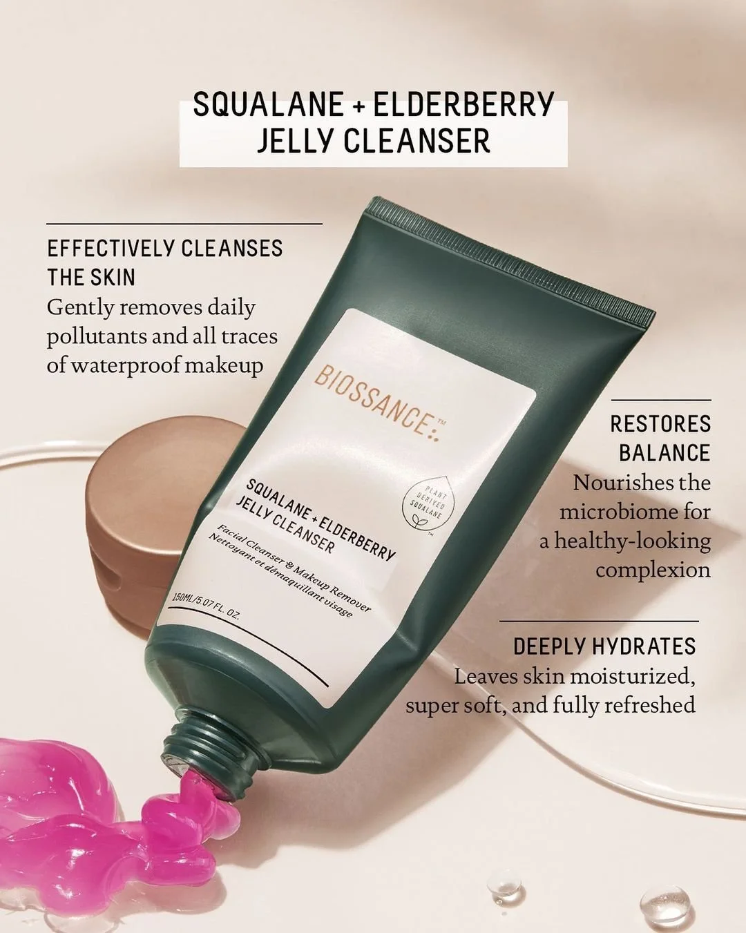 Squalane + Elderberry Jelly Cleanser Launch