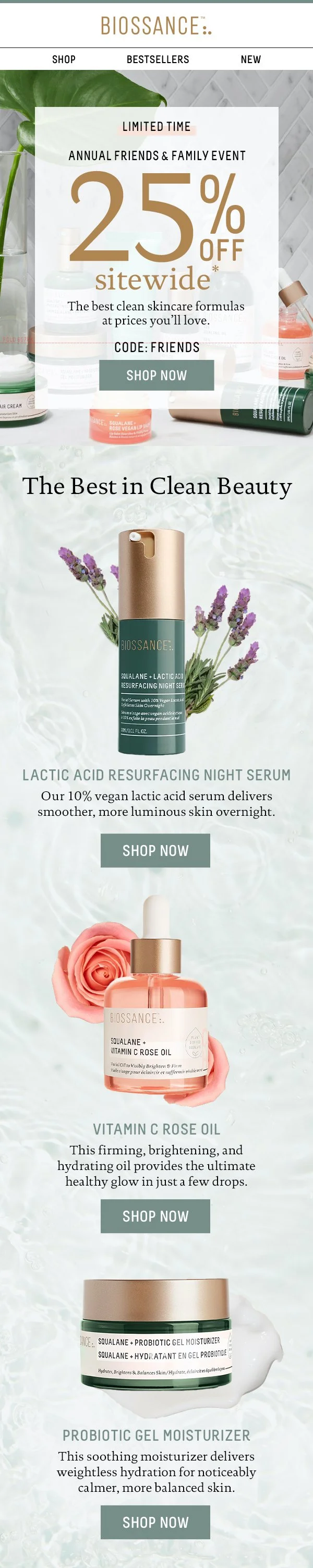 Promotional email