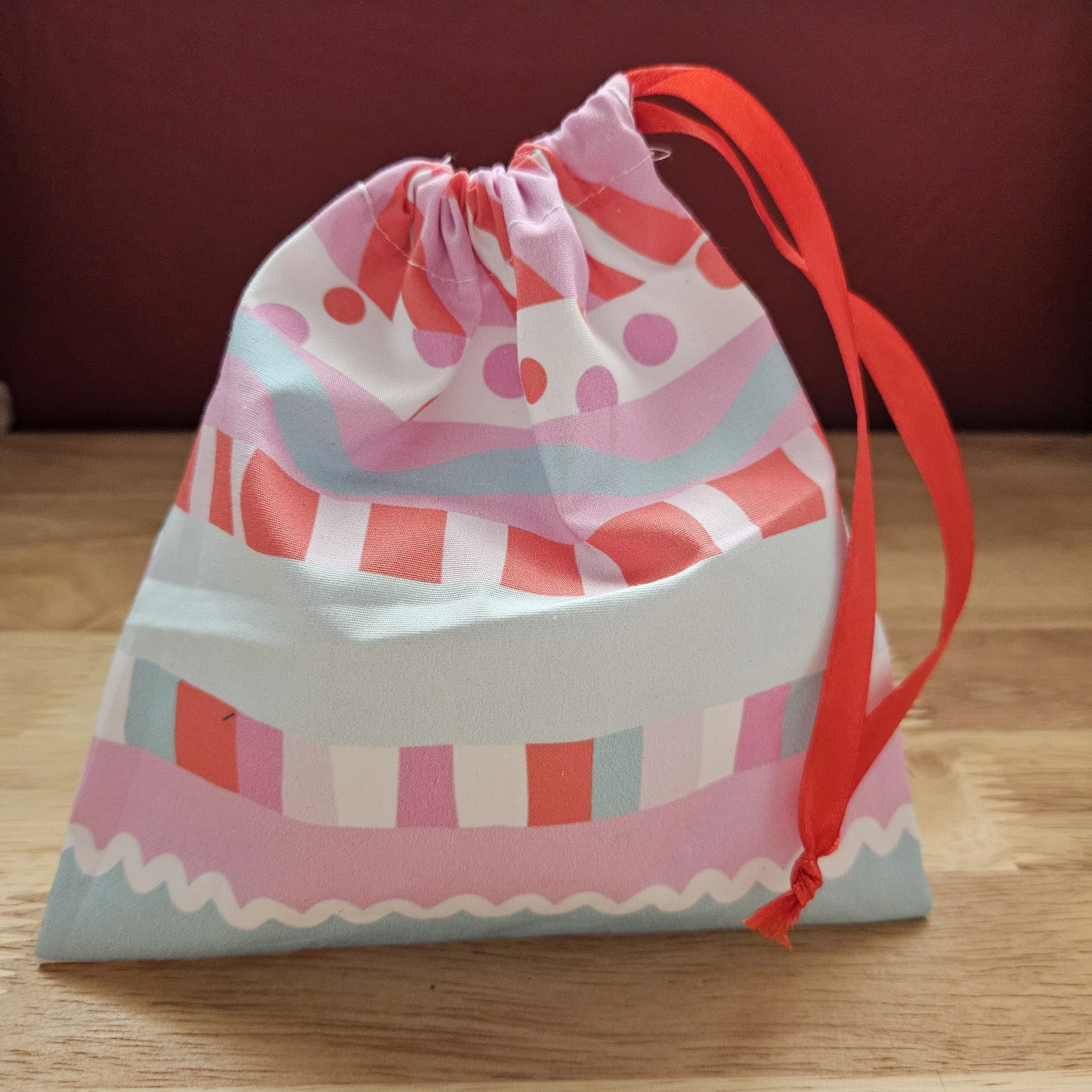 Made to Order Reusable Gift Bag  (Large drawstring)