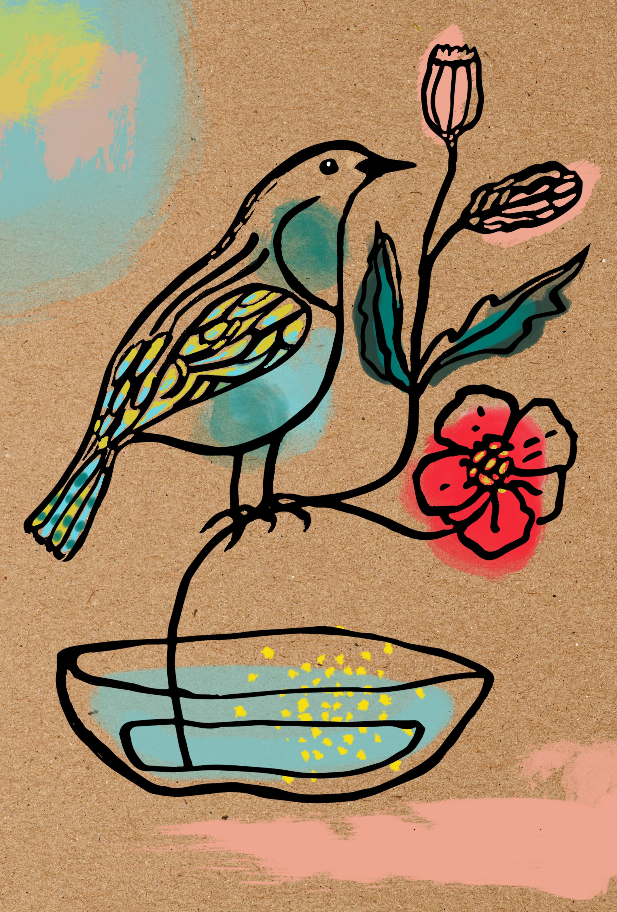 Greeting card "Rest a while"