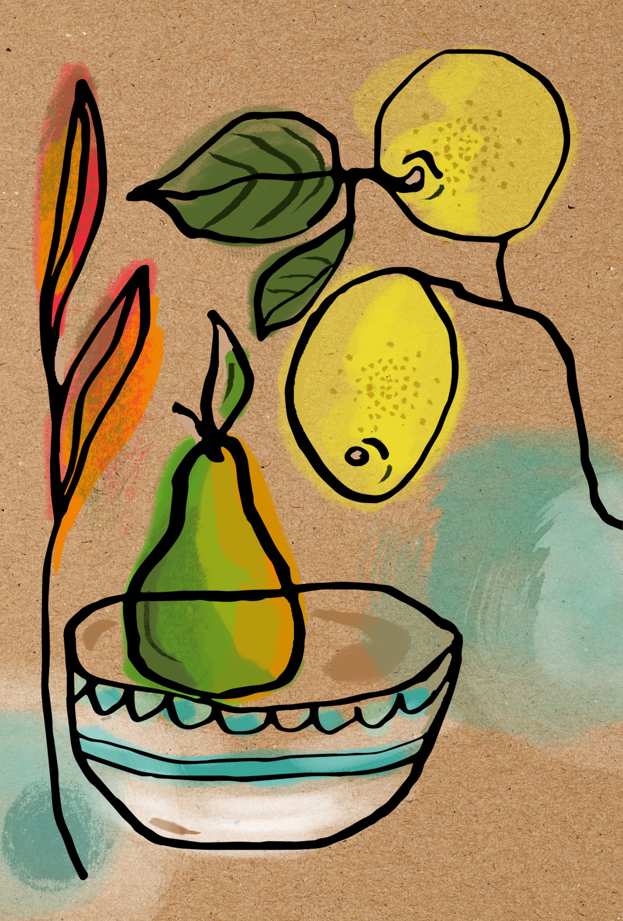 Greeting card "Lemon"