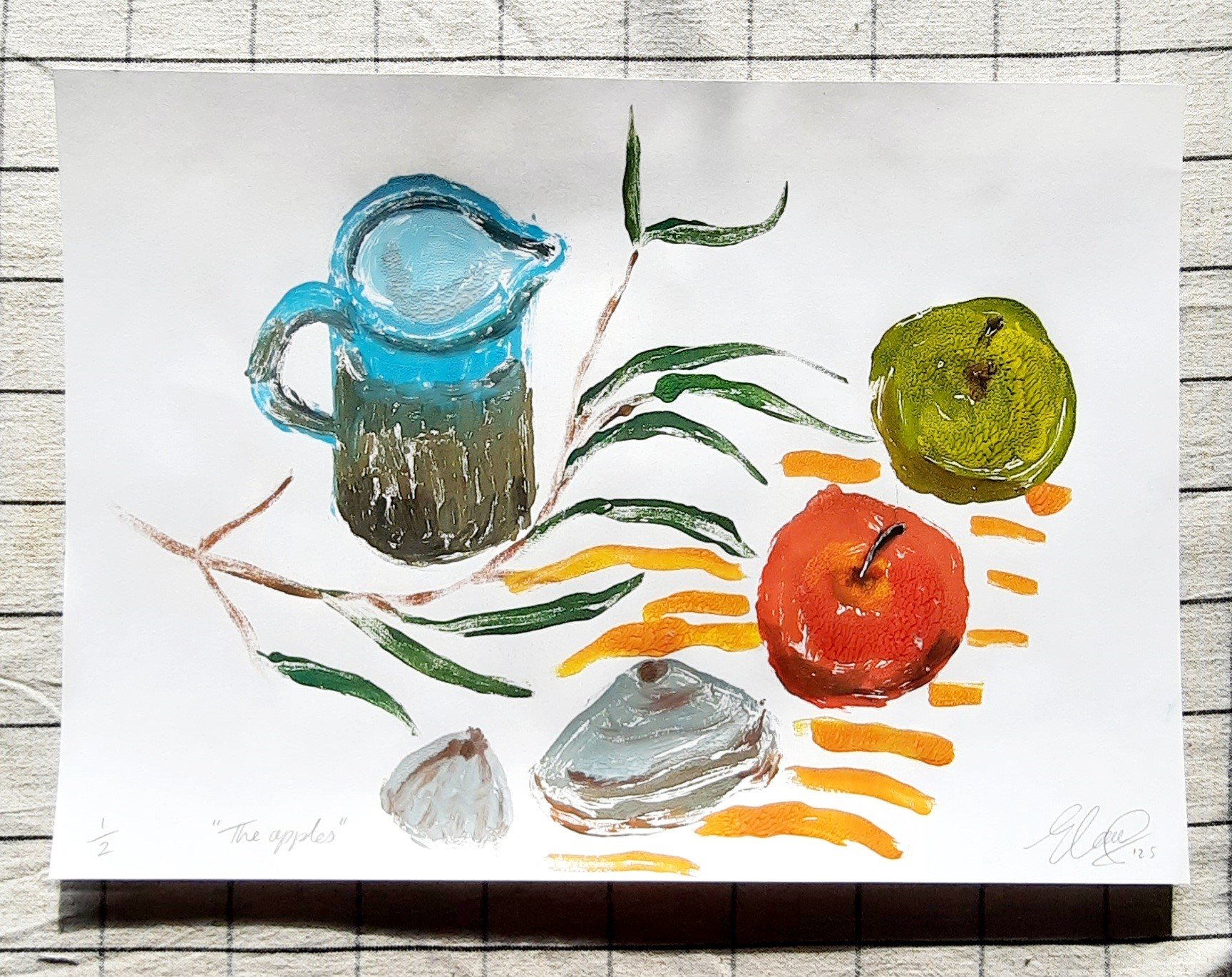 Monotype "The apples"