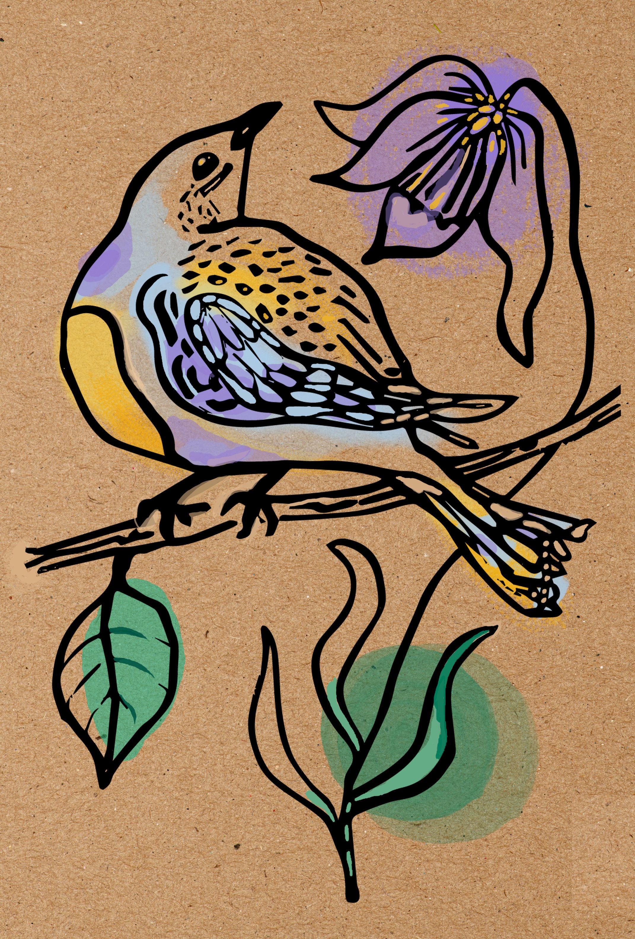 Greeting card "Letting go"