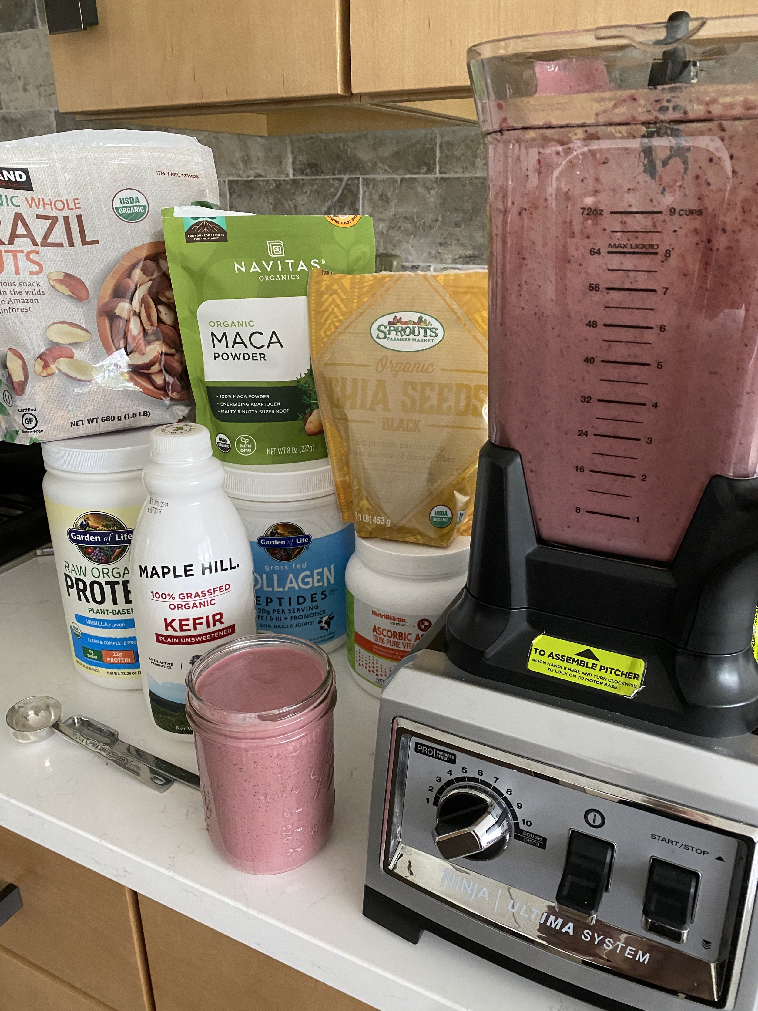 Berry Kefir Protein Smoothie Recipe
