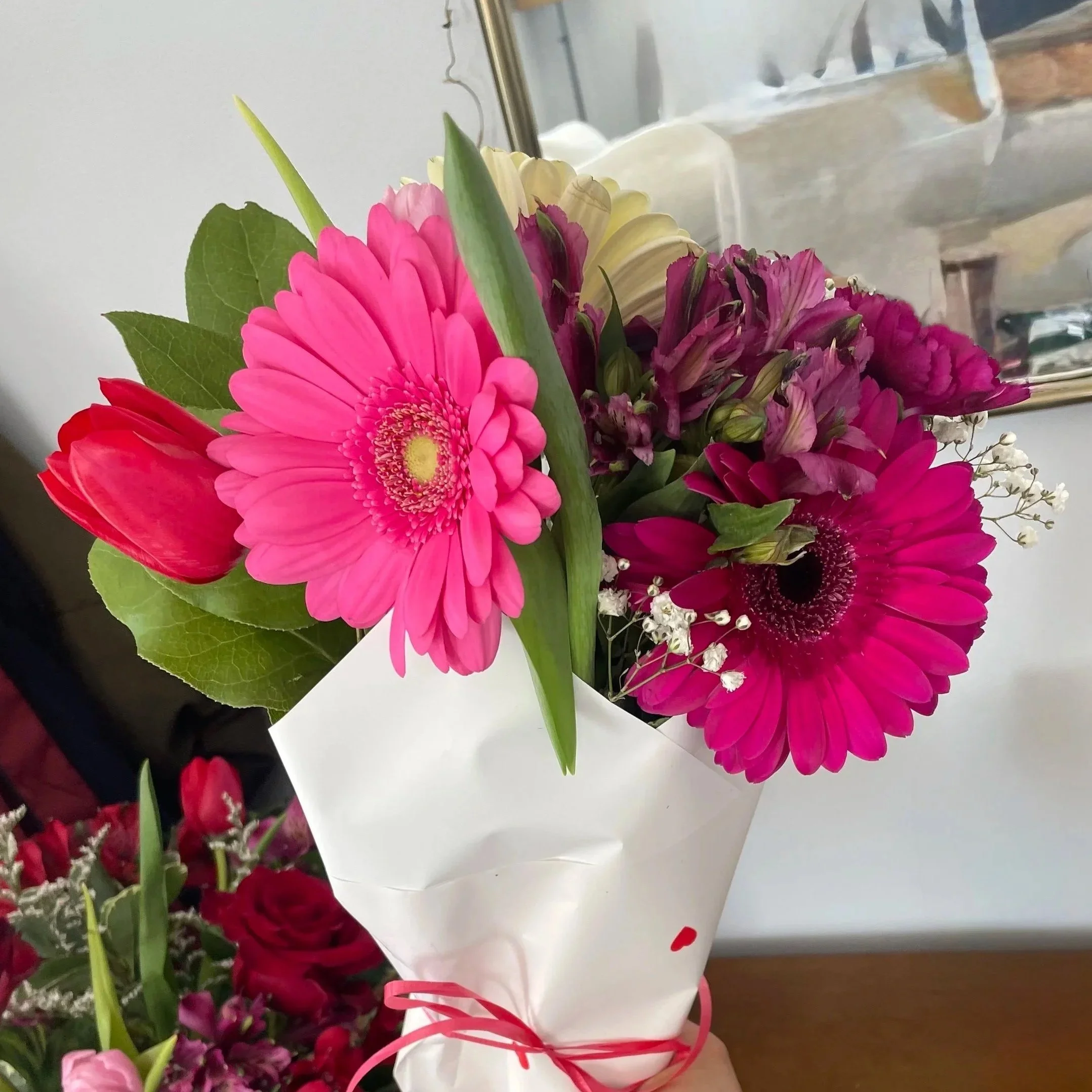 Valentine Wrapped Bouquet