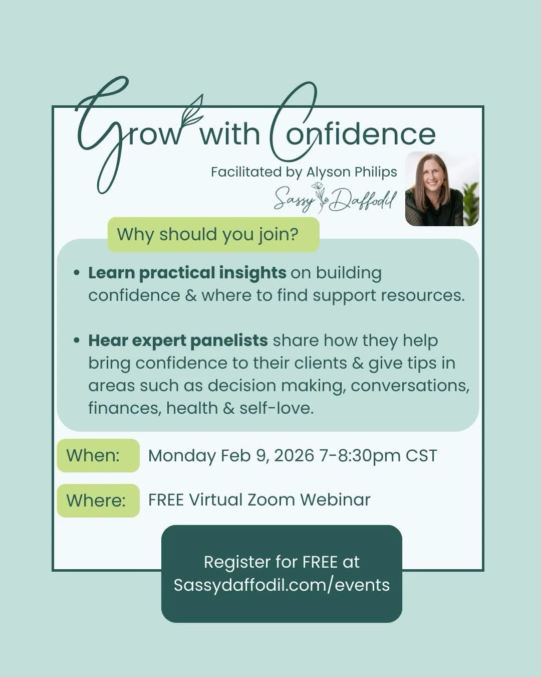 Look at this line up! Join us for a free lively discussion about personal confidence &amp; growth. Learn about myths, struggles, realities and when/how/where to get support as you go forward to do amazing things!

This event is intended to connect ge